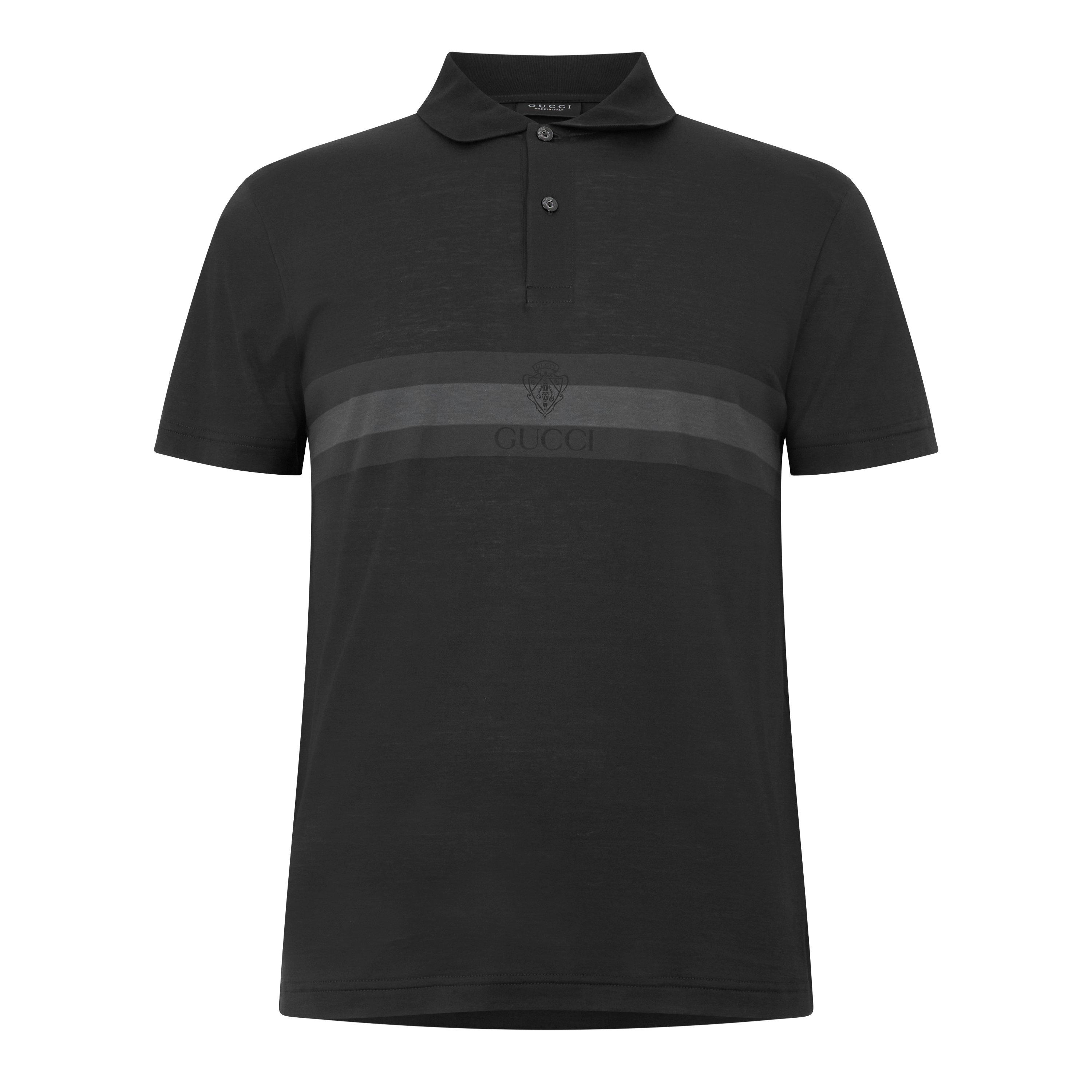 Black/Grey - Gucci - Gucci Web Polo Sn64 - 1