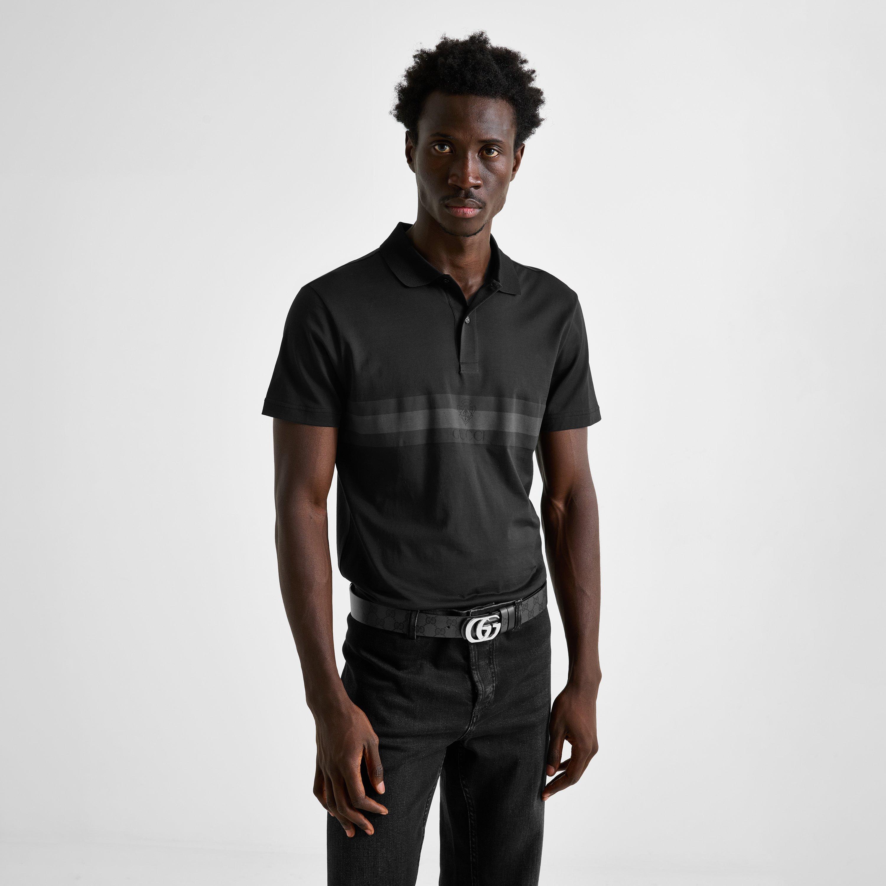 Black/Grey - Gucci - Gucci Web Polo Sn64 - 3