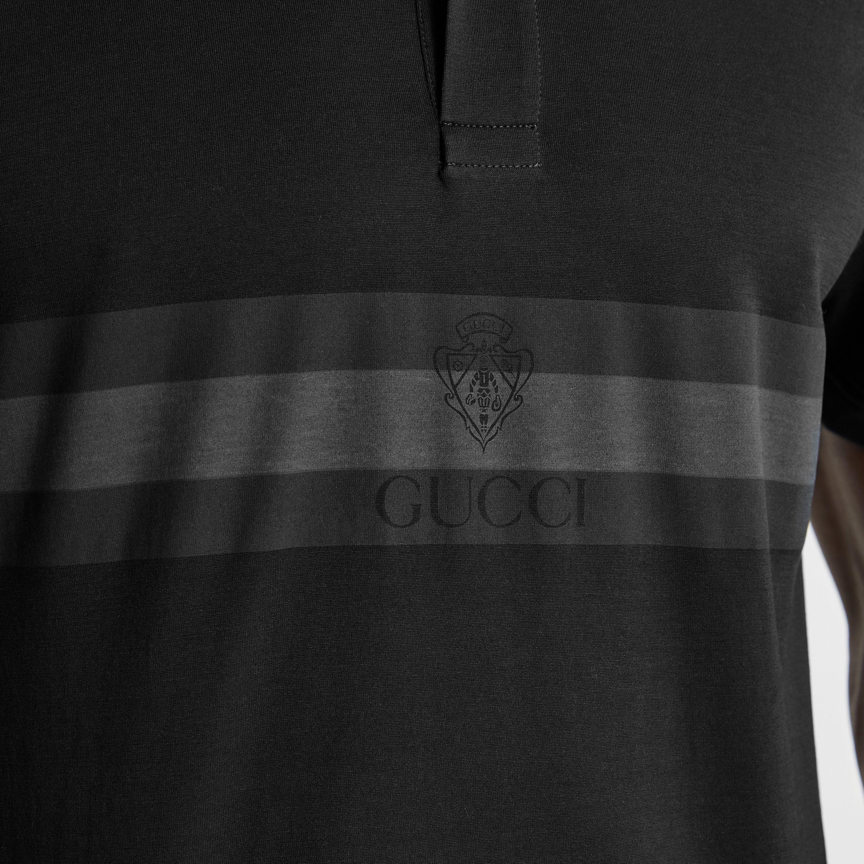 Black/Grey - Gucci - Gucci Web Polo Sn64 - 5