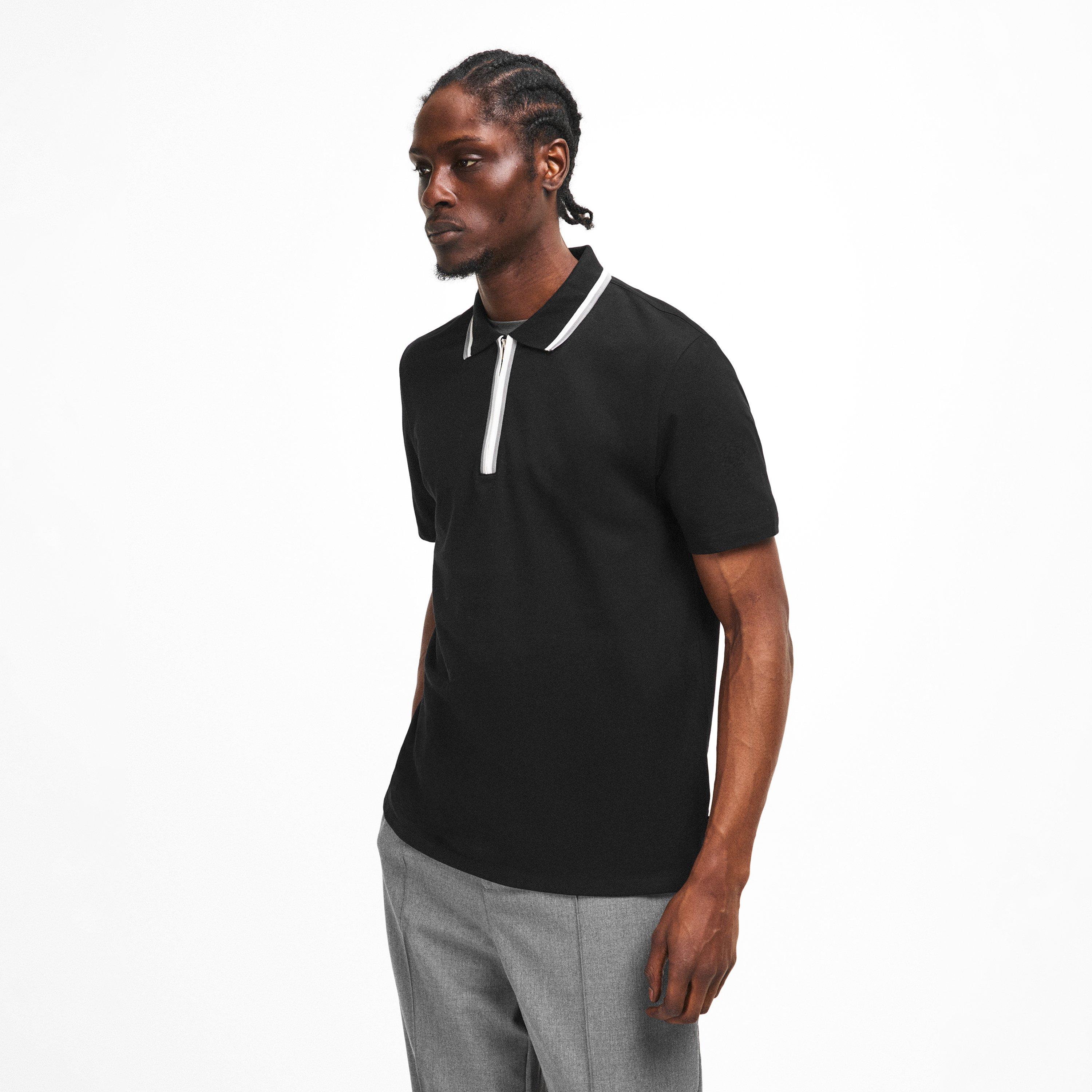 Black 79 - PS Paul Smith - Men's Zipped Short Sleeve Polo Shirt - 3