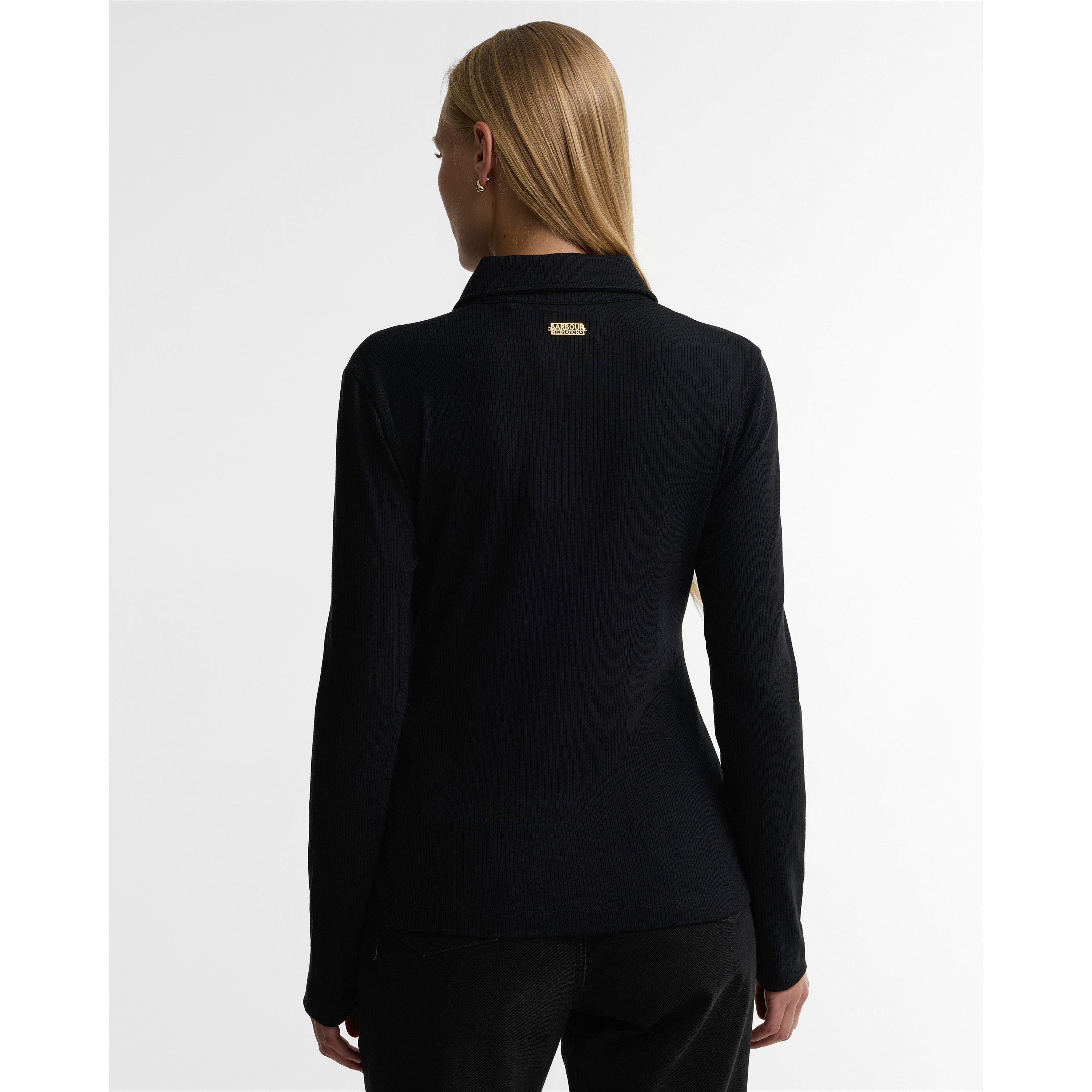 Black - Barbour International - Women's Ramona Viscose Long-Sleeve Slim-Fit Blouse - 3