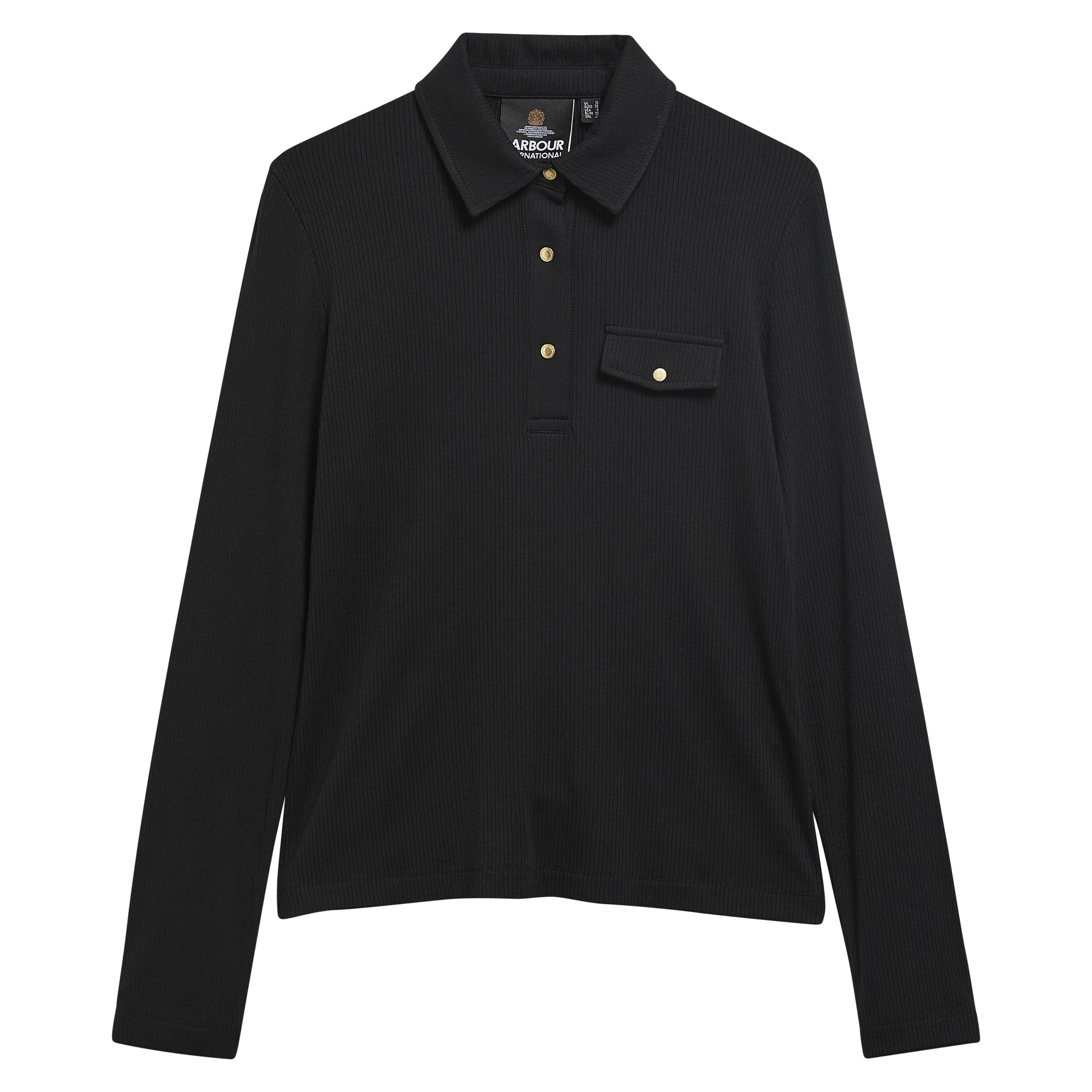Black - Barbour International - Women's Ramona Viscose Long-Sleeve Slim-Fit Blouse - 4