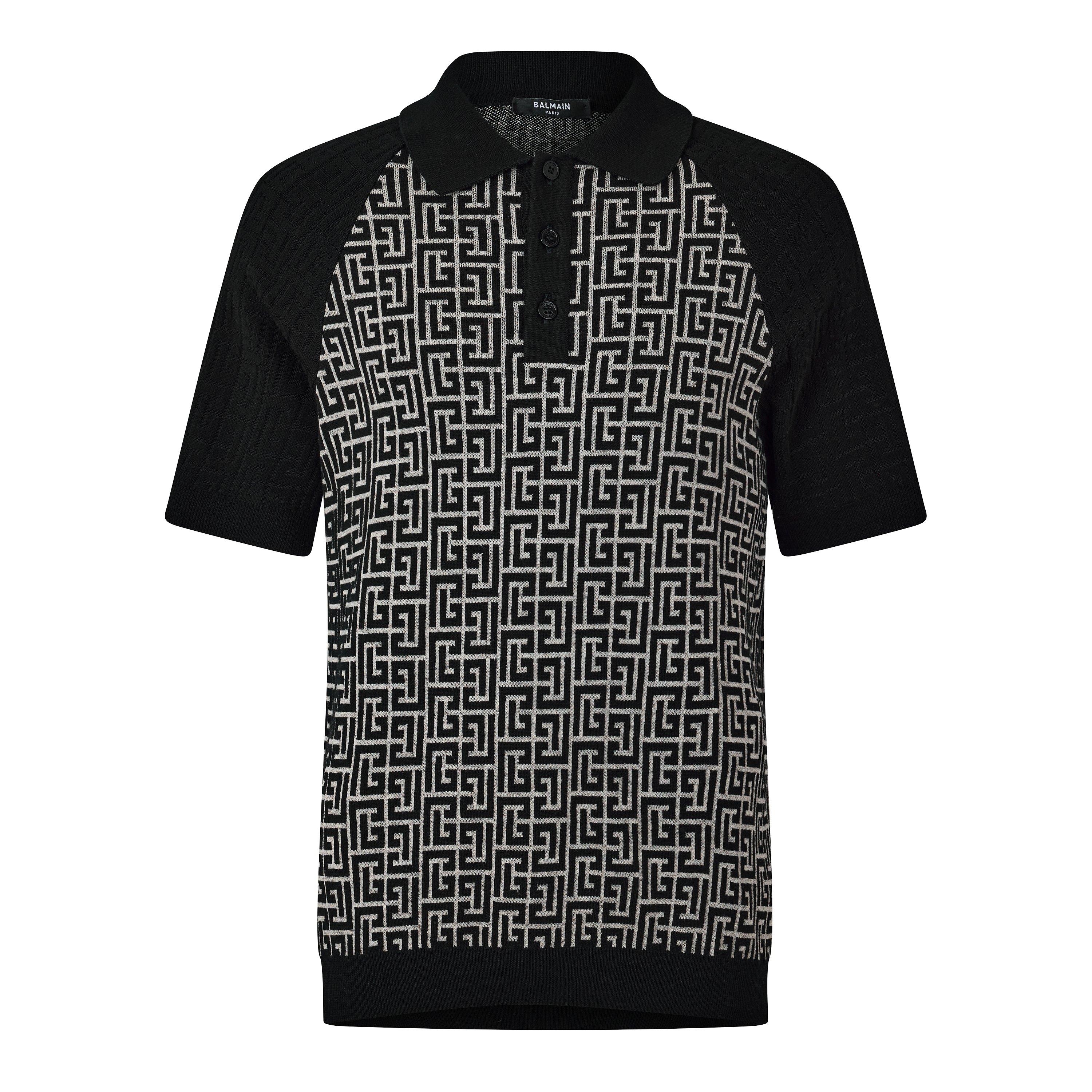 Black/White - Balmain - Balmain Mono Polo Sn63 - 1