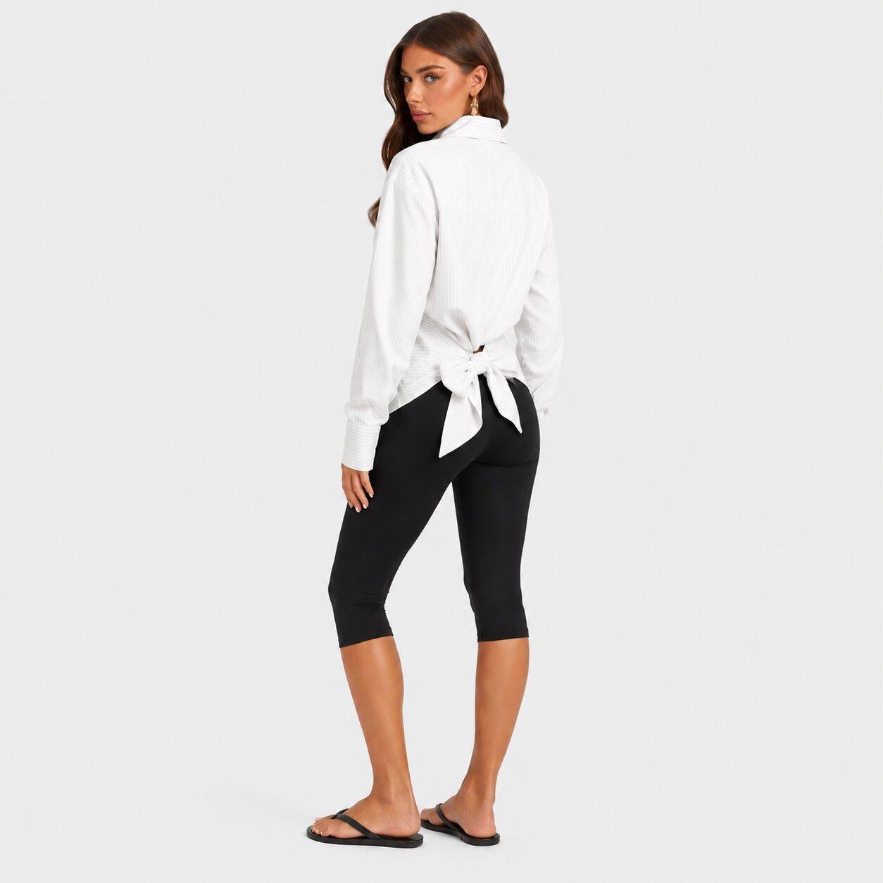 ple - I Saw It First - Pinstripe Tieback Textured Shirt - 1