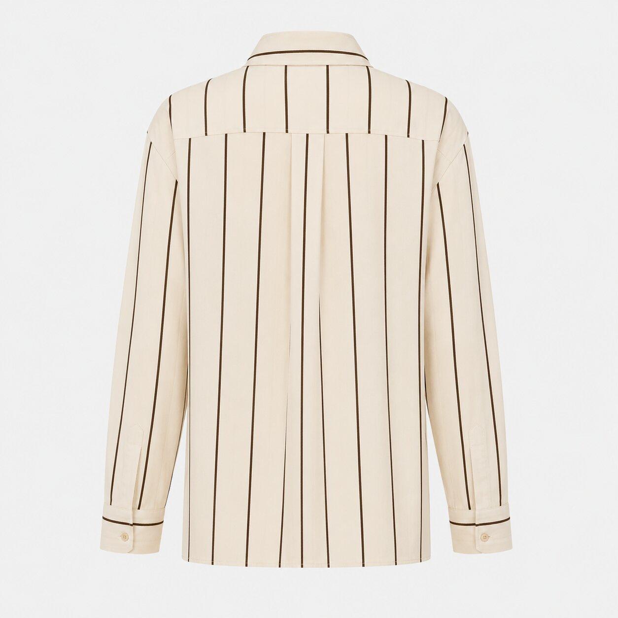 Multi - I Saw It First - Womens Striped Poplin Oversized Shirt - 3
