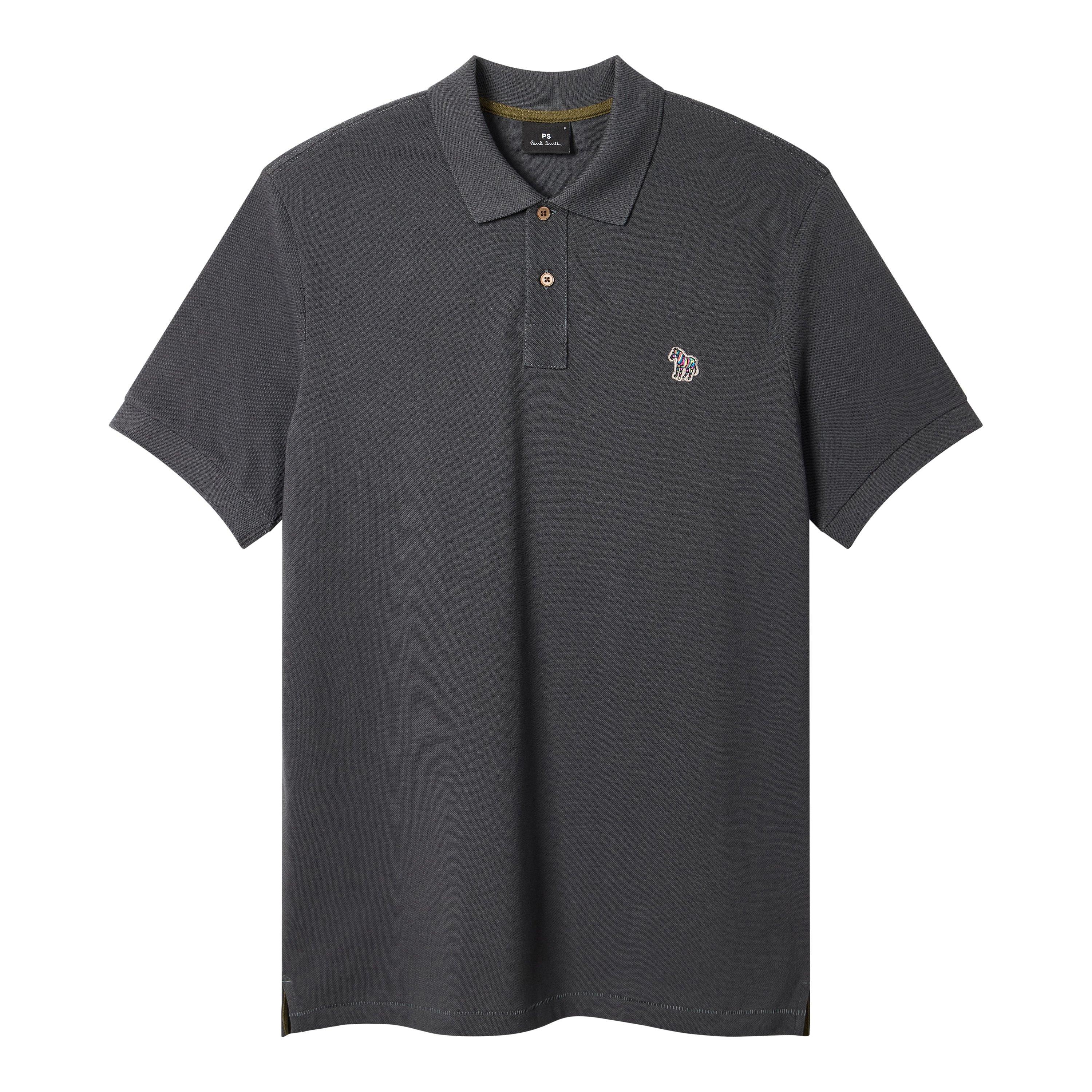 PS Paul Smith Men's Regular Fit Zebra Polo Shirt - Grey 76 - M
