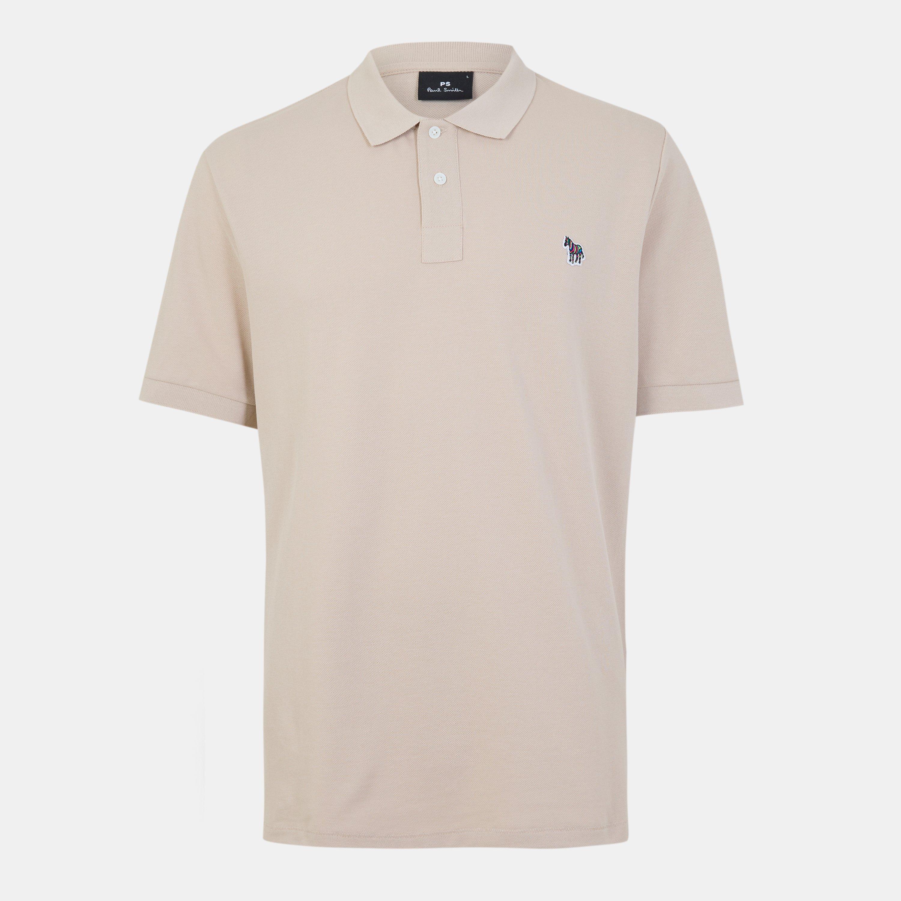 Ps Paul Smith Men's Regular Fit Zebra Polo Shirt - Beige 08 - M