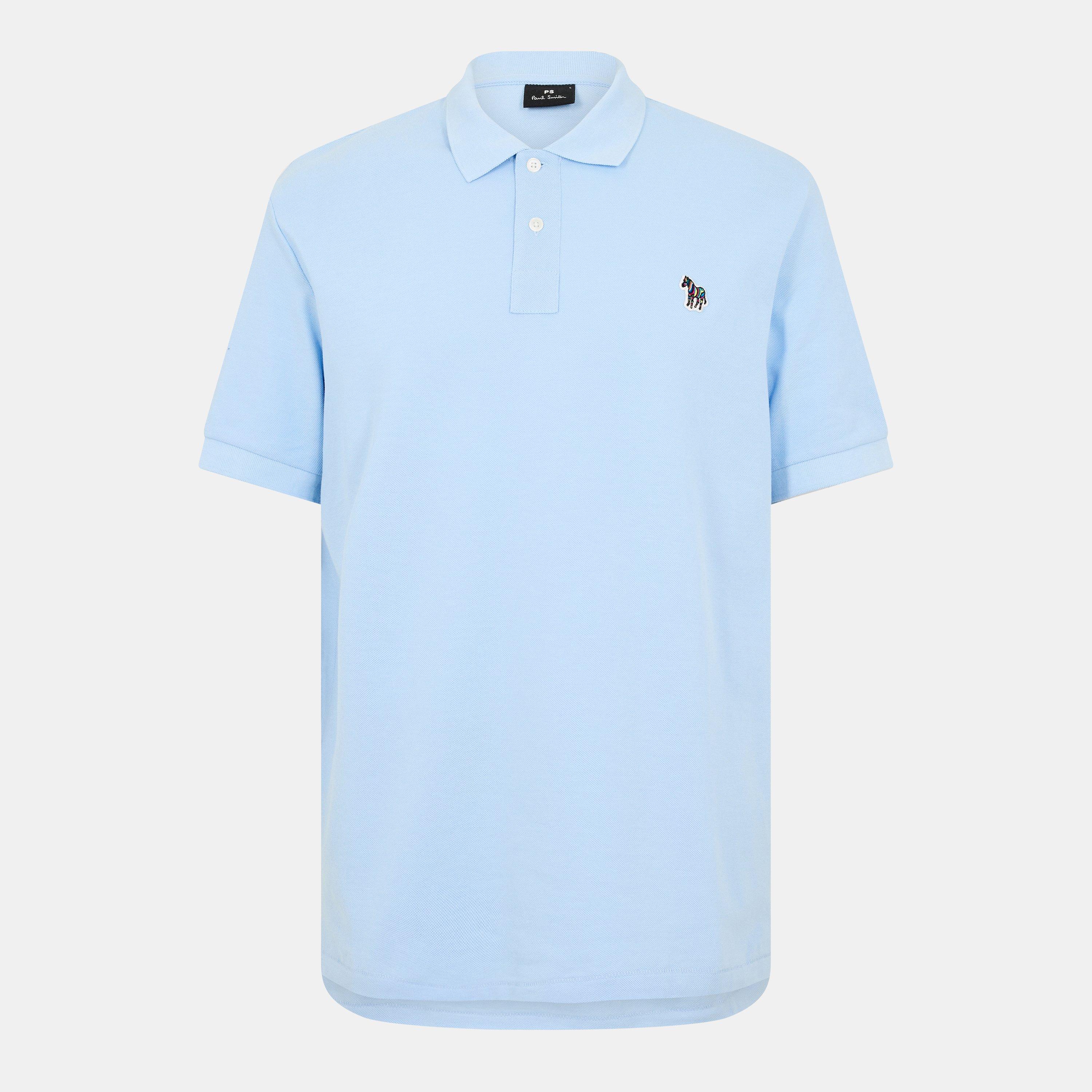 Ps Paul Smith Men's Regular Fit Zebra Polo Shirt - Blue 41E - 2XL