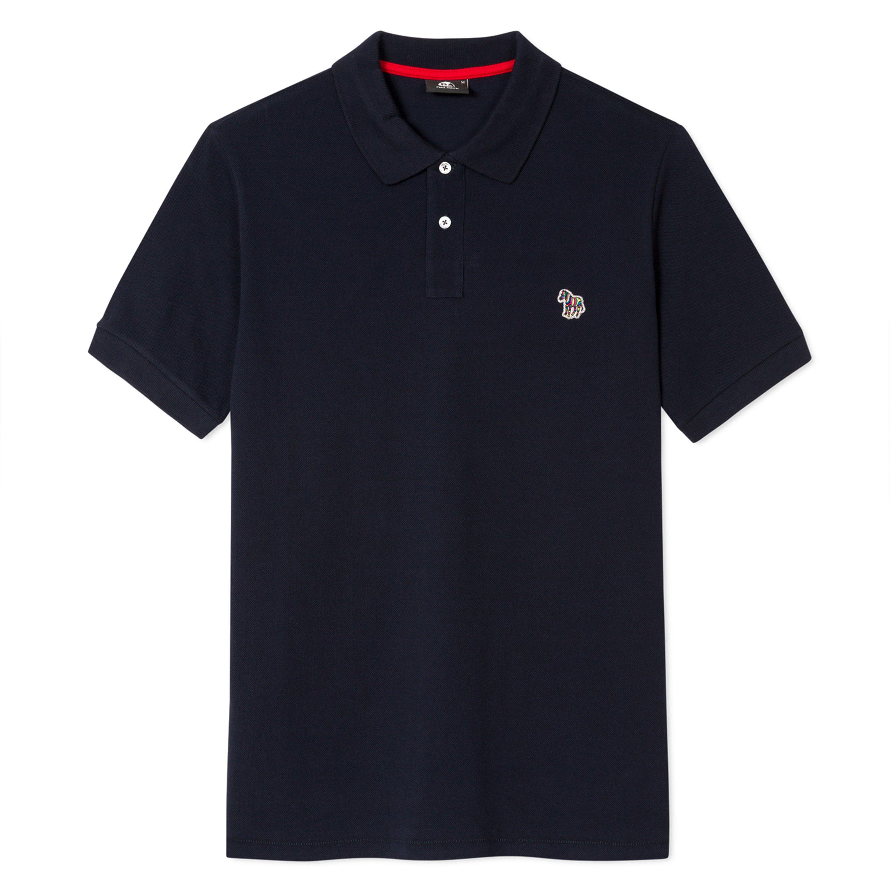 Ps Paul Smith Men's Regular Fit Zebra Polo Shirt - Navy 49 - 2XL