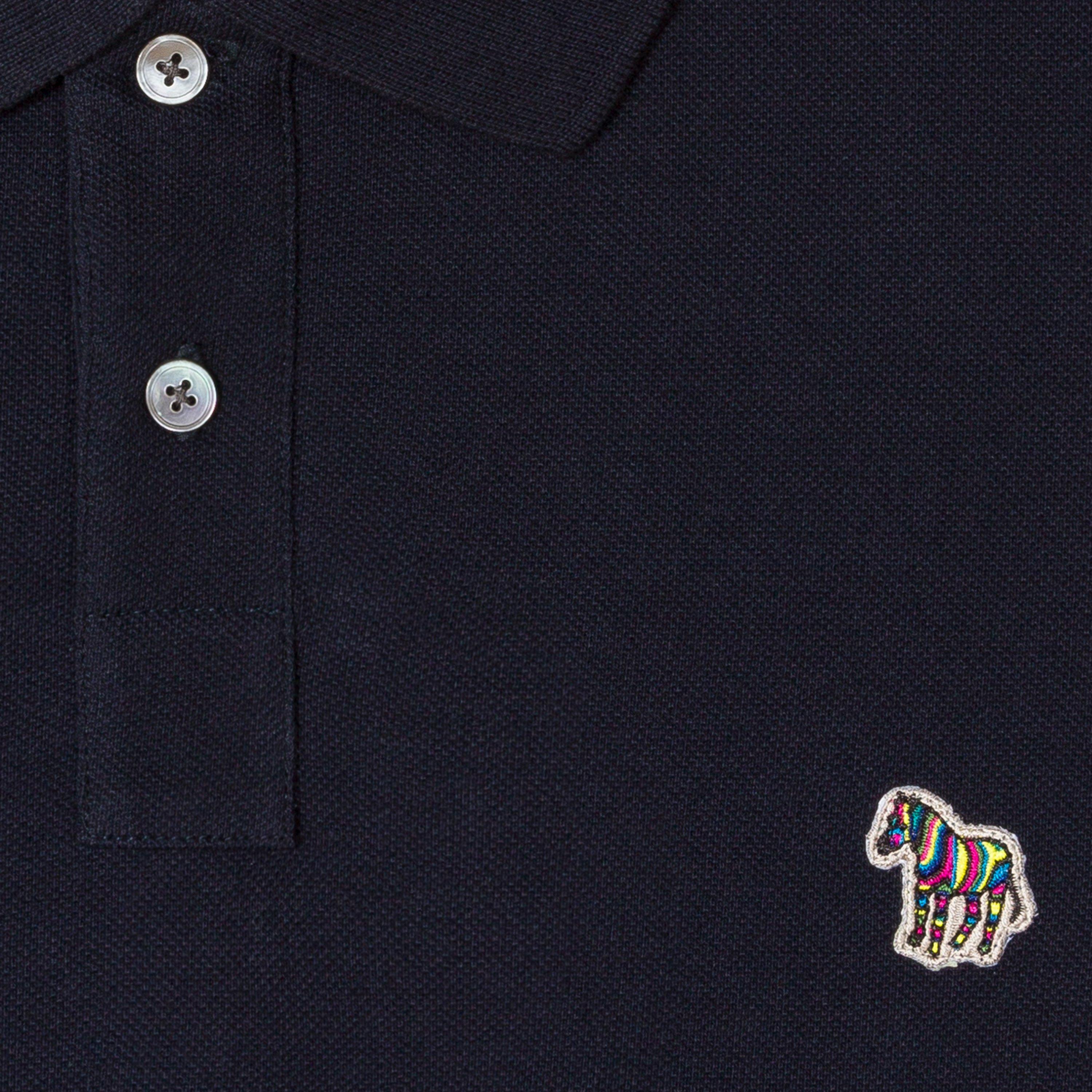 Navy 49 - PS Paul Smith - Men's Regular Fit Zebra Polo Shirt - 5
