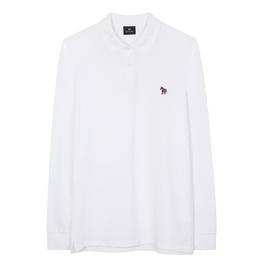 PS Paul Smith Long Sleeve Zebra Polo Shirt