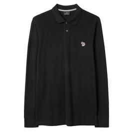 PS Paul Smith Long Sleeve Zebra Polo Shirt