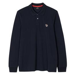 PS Paul Smith Long Sleeve Zebra Polo Shirt