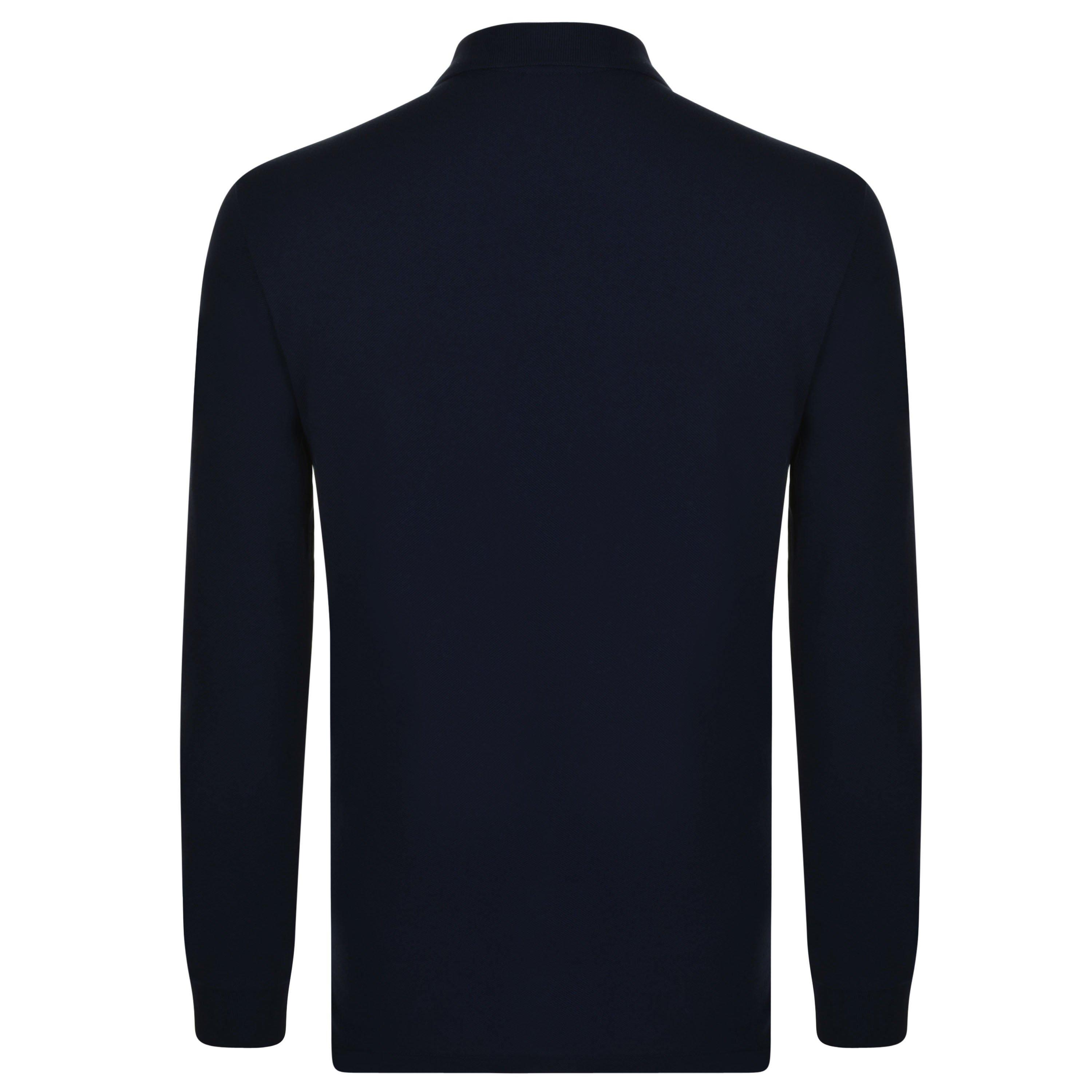 Navy 49 - PS Paul Smith - Men's Long Sleeve Zebra Polo Shirt - 8