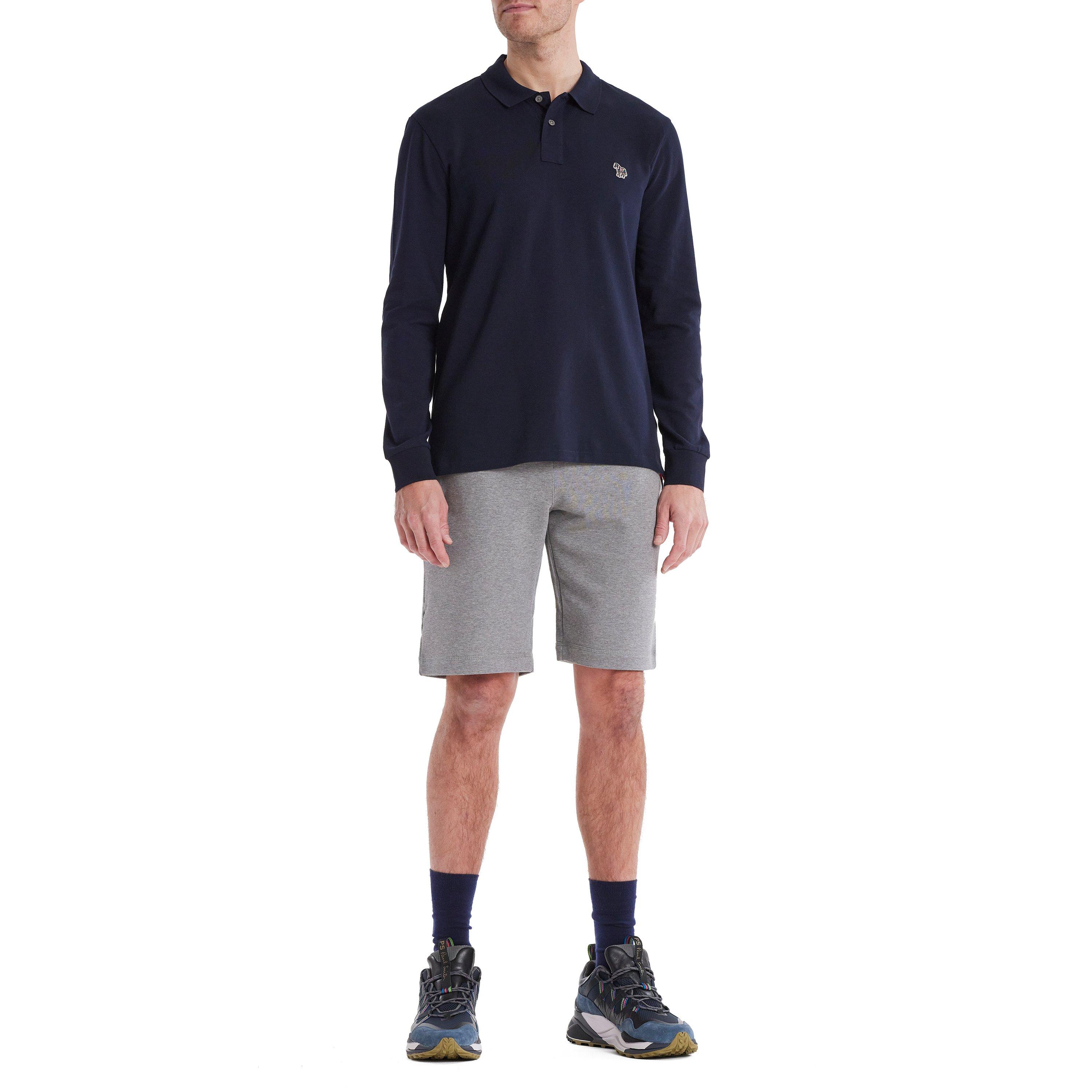 Navy 49 - PS Paul Smith - Men's Long Sleeve Zebra Polo Shirt - 7