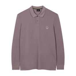 PS Paul Smith Long Sleeve Zebra Polo Shirt