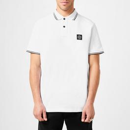 Stone Island Tipped Badge Logo Polo Shirt