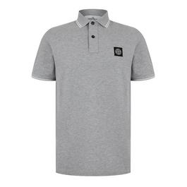 Stone Island Tipped Badge Logo Polo Shirt