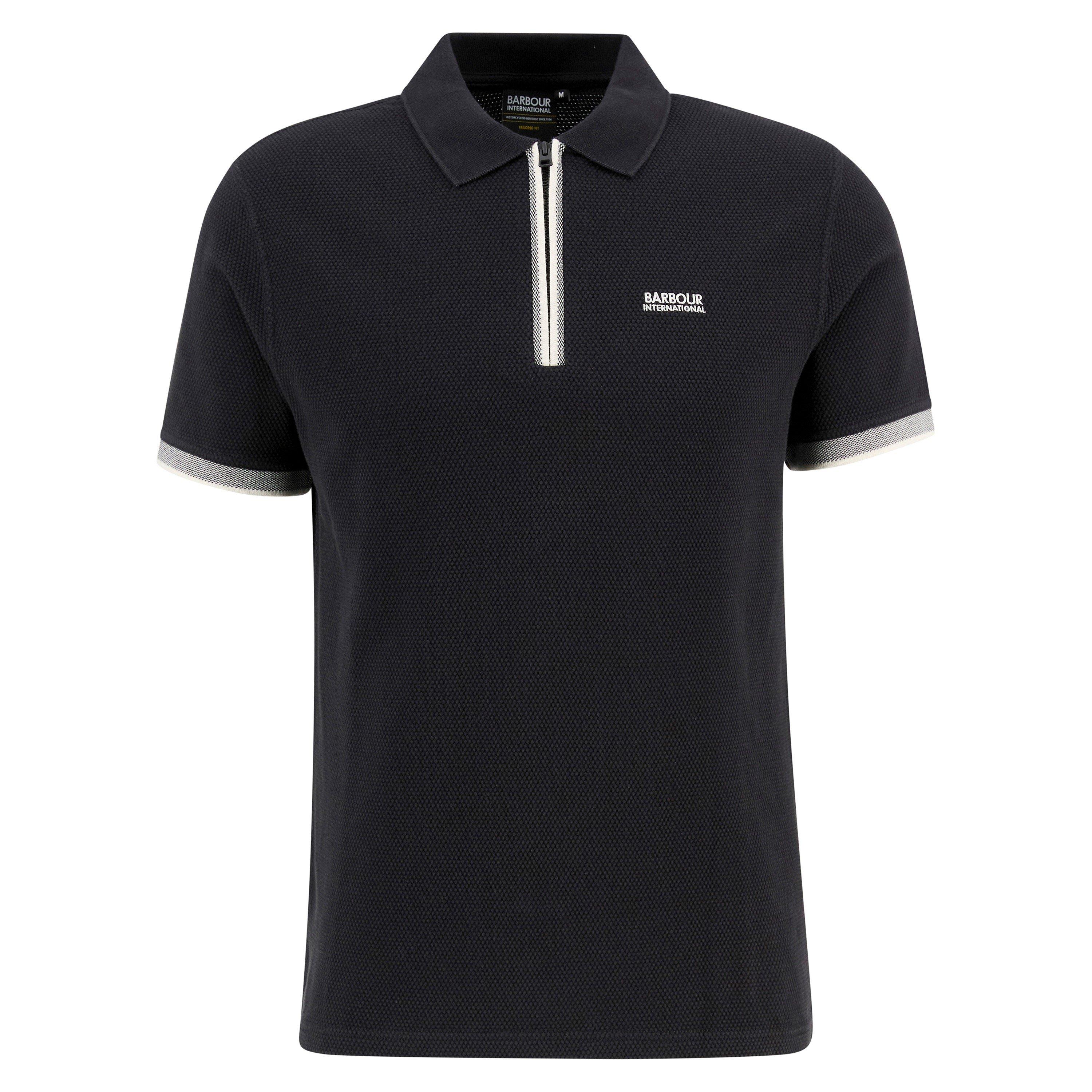 Barbour International Mens Swinford Poloshirt - Black BK11 - S