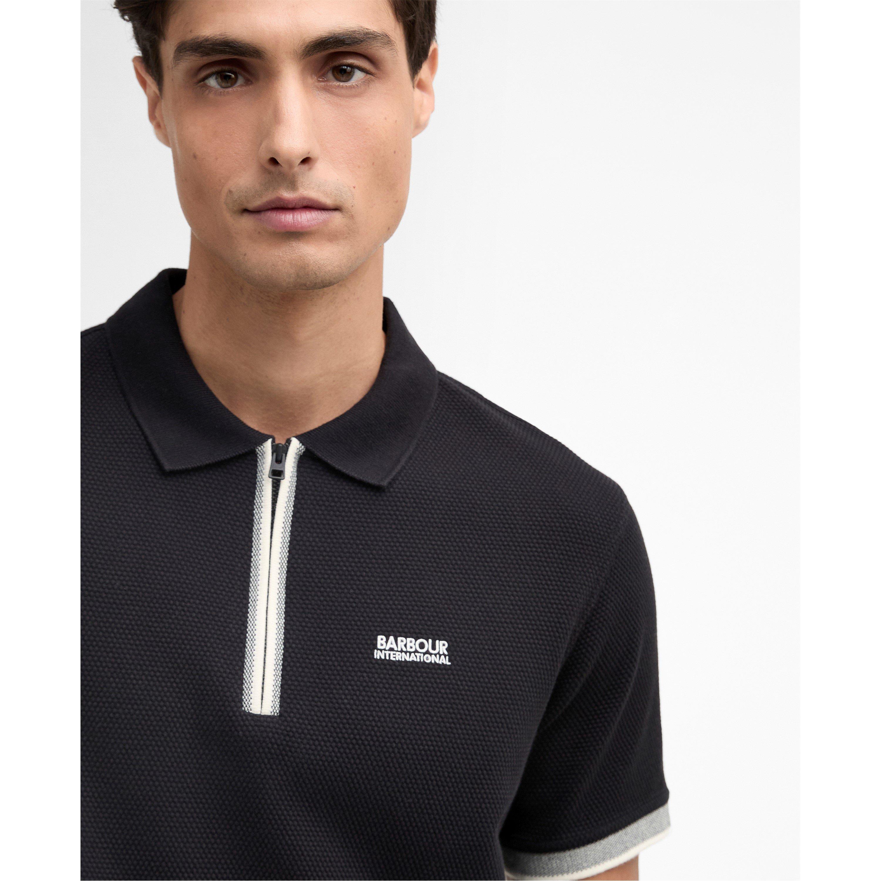 Black BK11 - Barbour International - Mens Swinford Poloshirt - 4