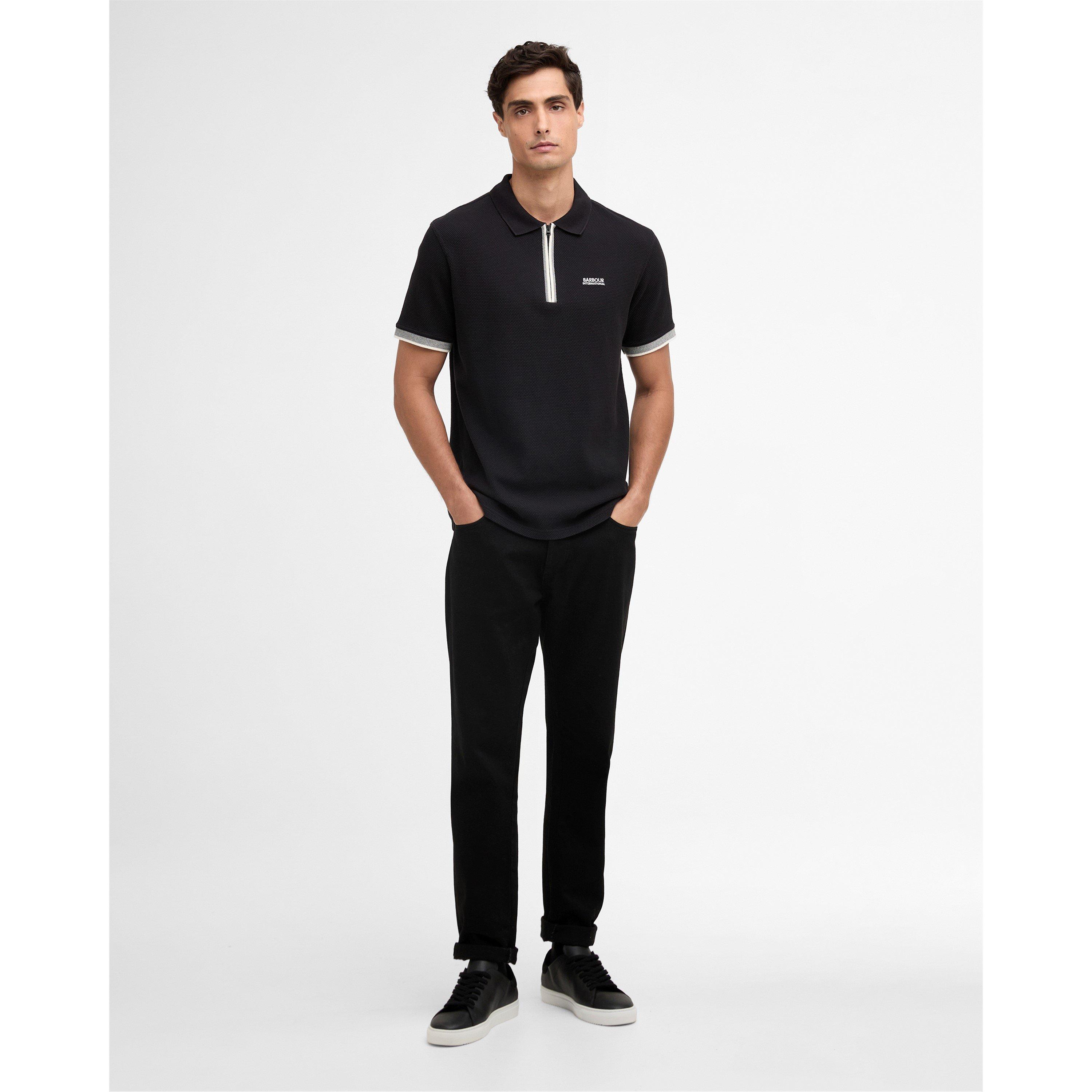 Black BK11 - Barbour International - Mens Swinford Poloshirt - 5