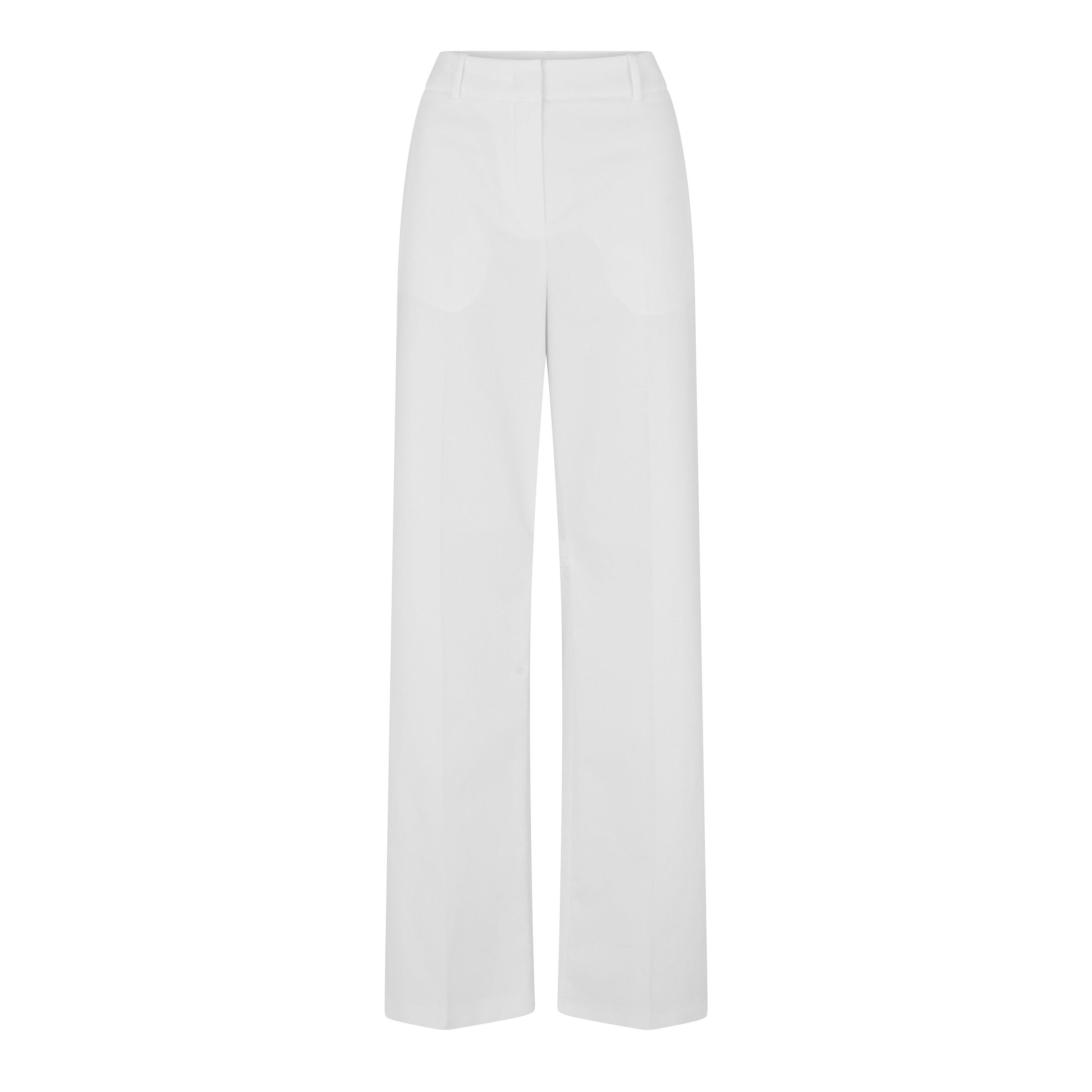 White - Fendi - Women's Technical Straight Leg Trousers - 1