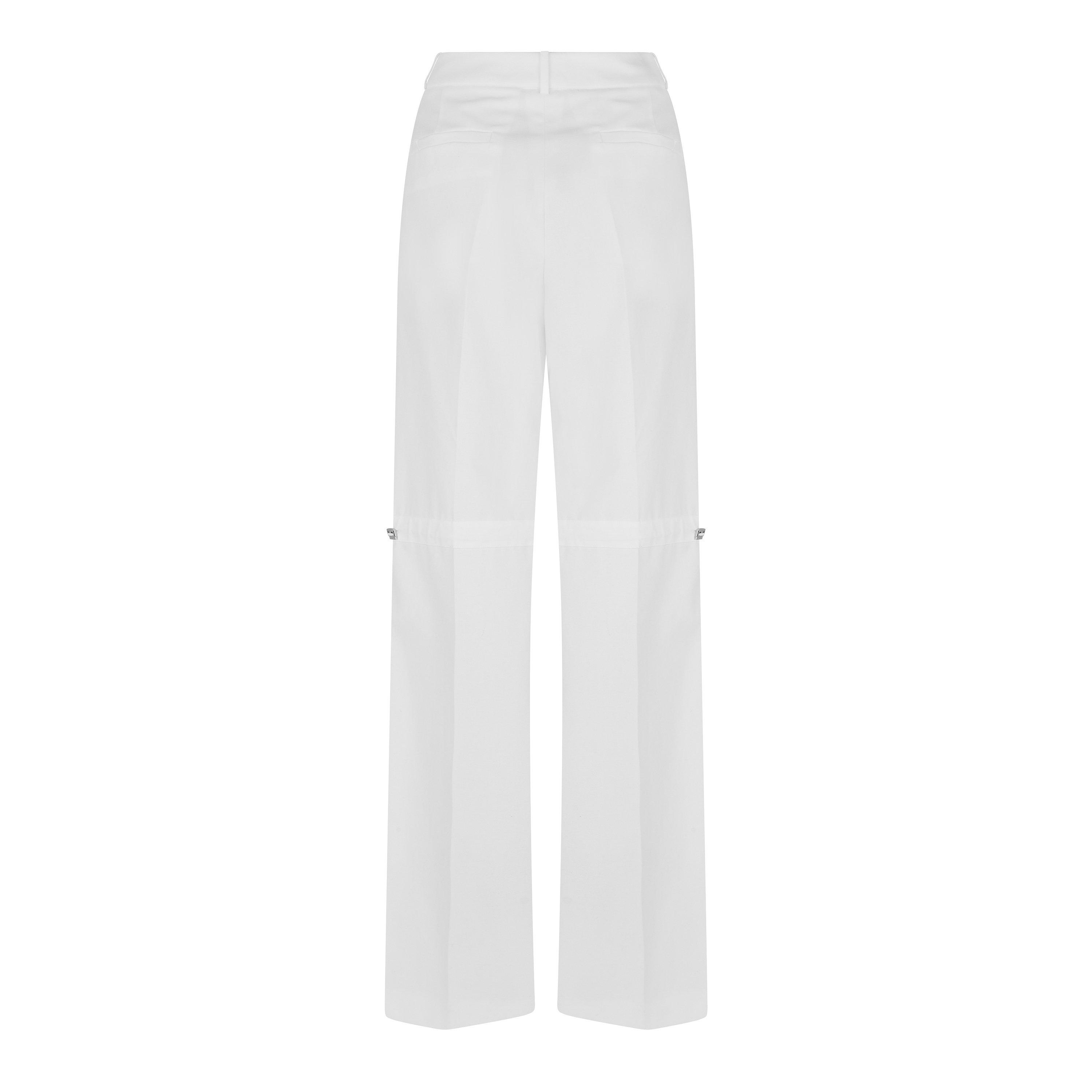 White - Fendi - Women's Technical Straight Leg Trousers - 2