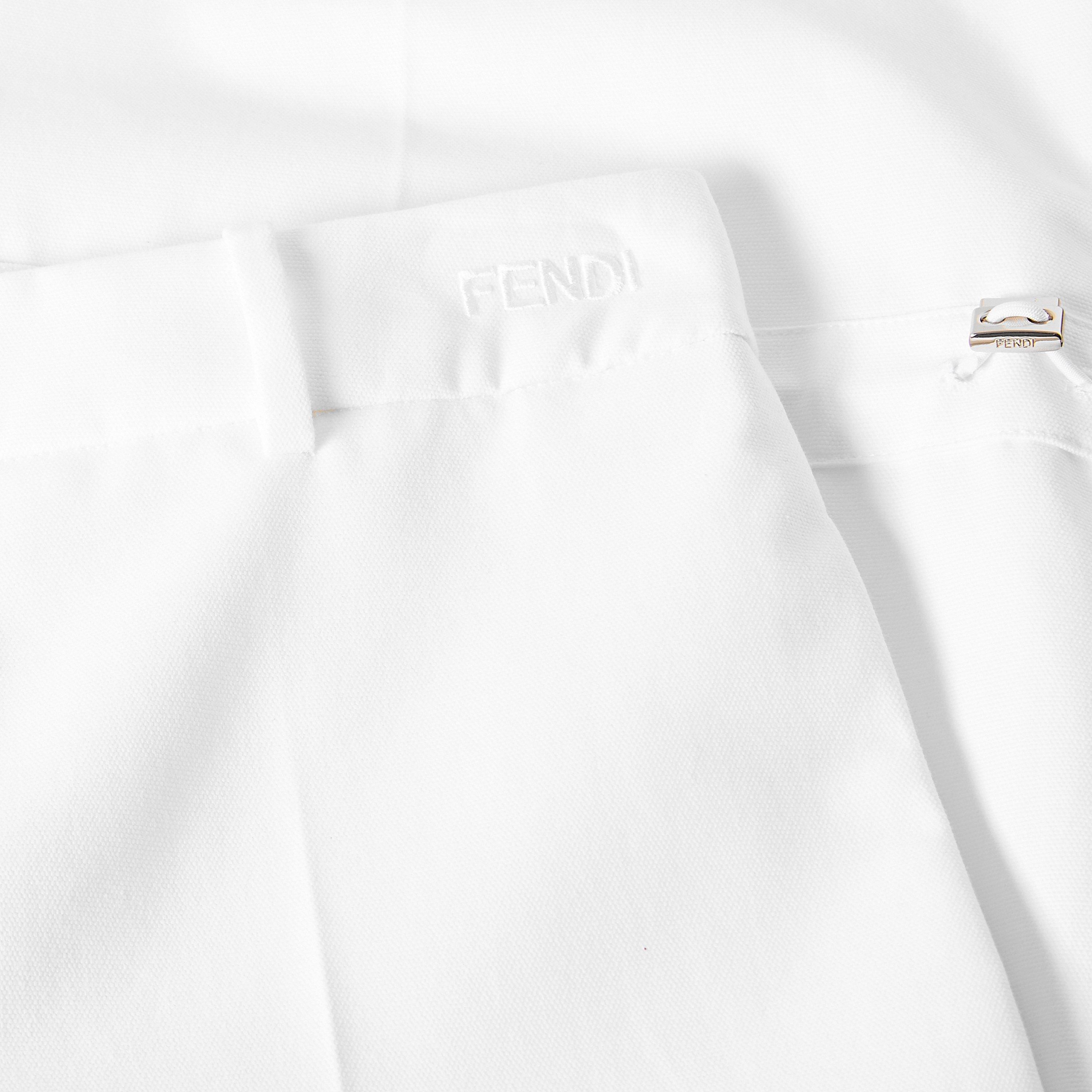 White - Fendi - Women's Technical Straight Leg Trousers - 5