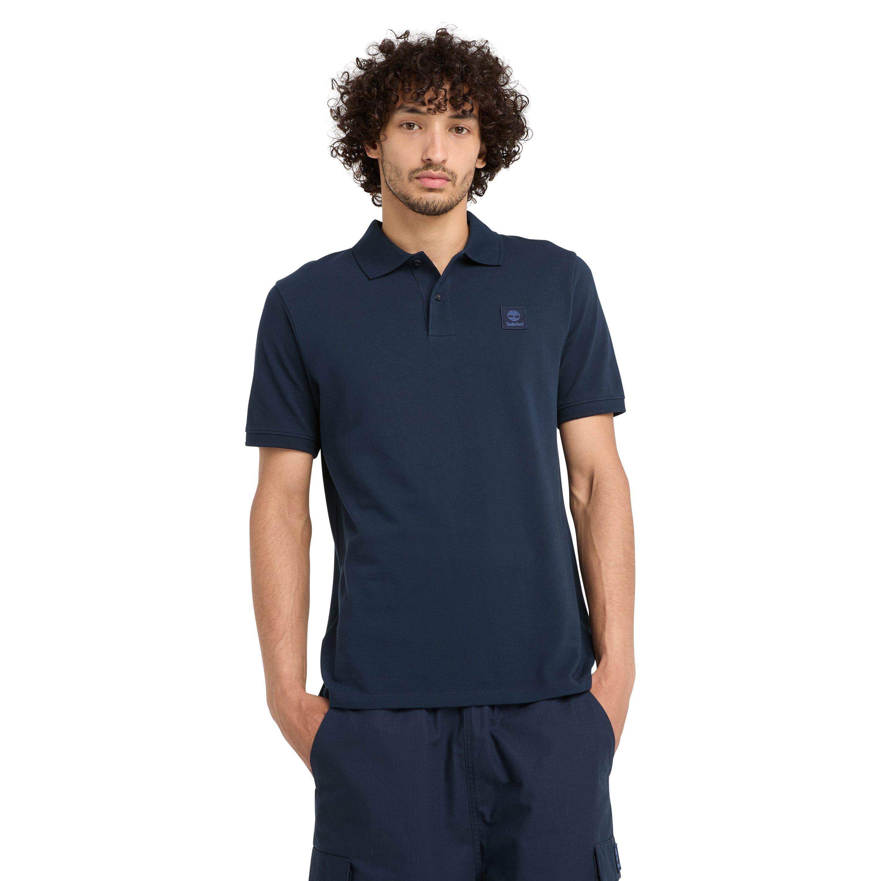 Dark Sapphire - Timberland - Men's White Short Sleeve Polo Shirt - 2