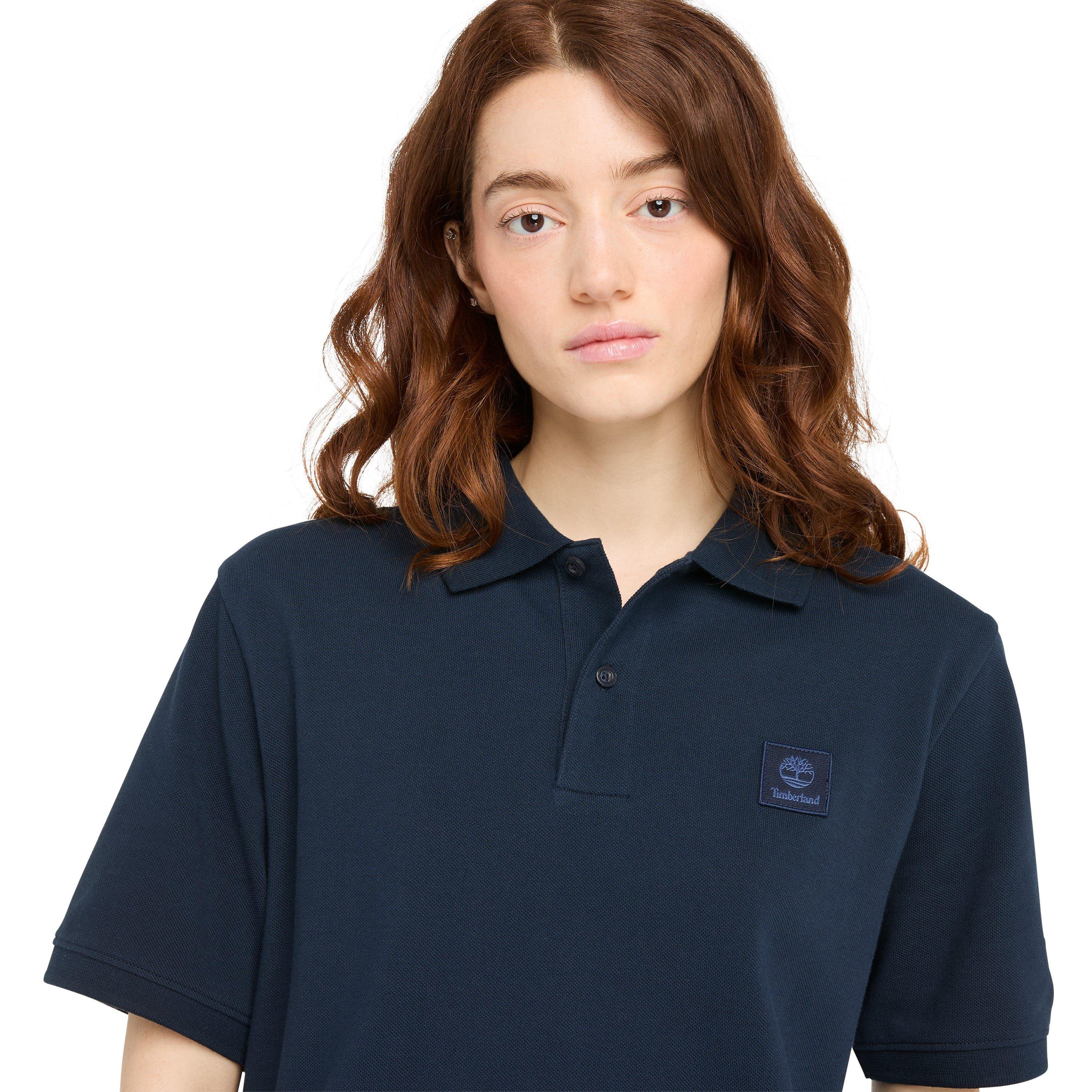 Dark Sapphire - Timberland - Men's White Short Sleeve Polo Shirt - 3