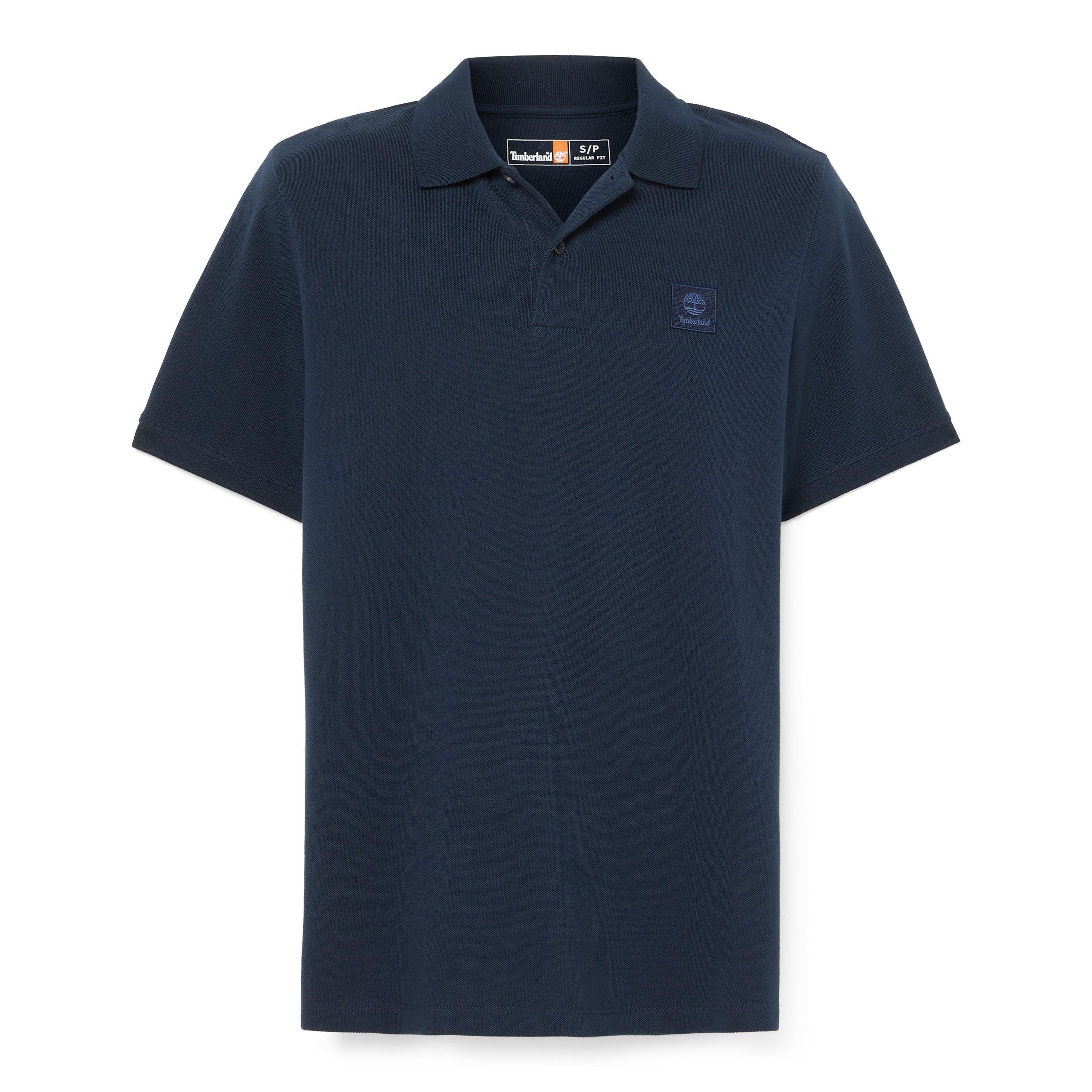 Dark Sapphire - Timberland - Men's White Short Sleeve Polo Shirt - 5
