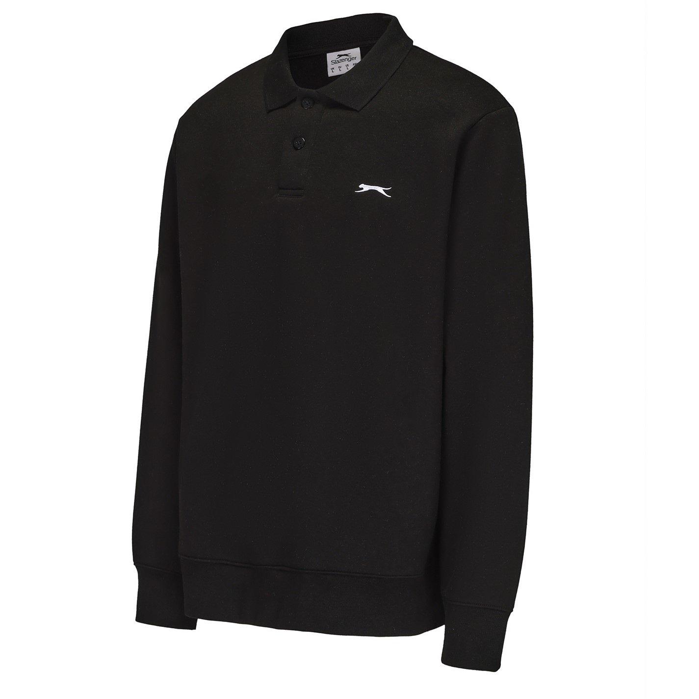 Preto - Slazenger - LS Flc Polo Men - 3