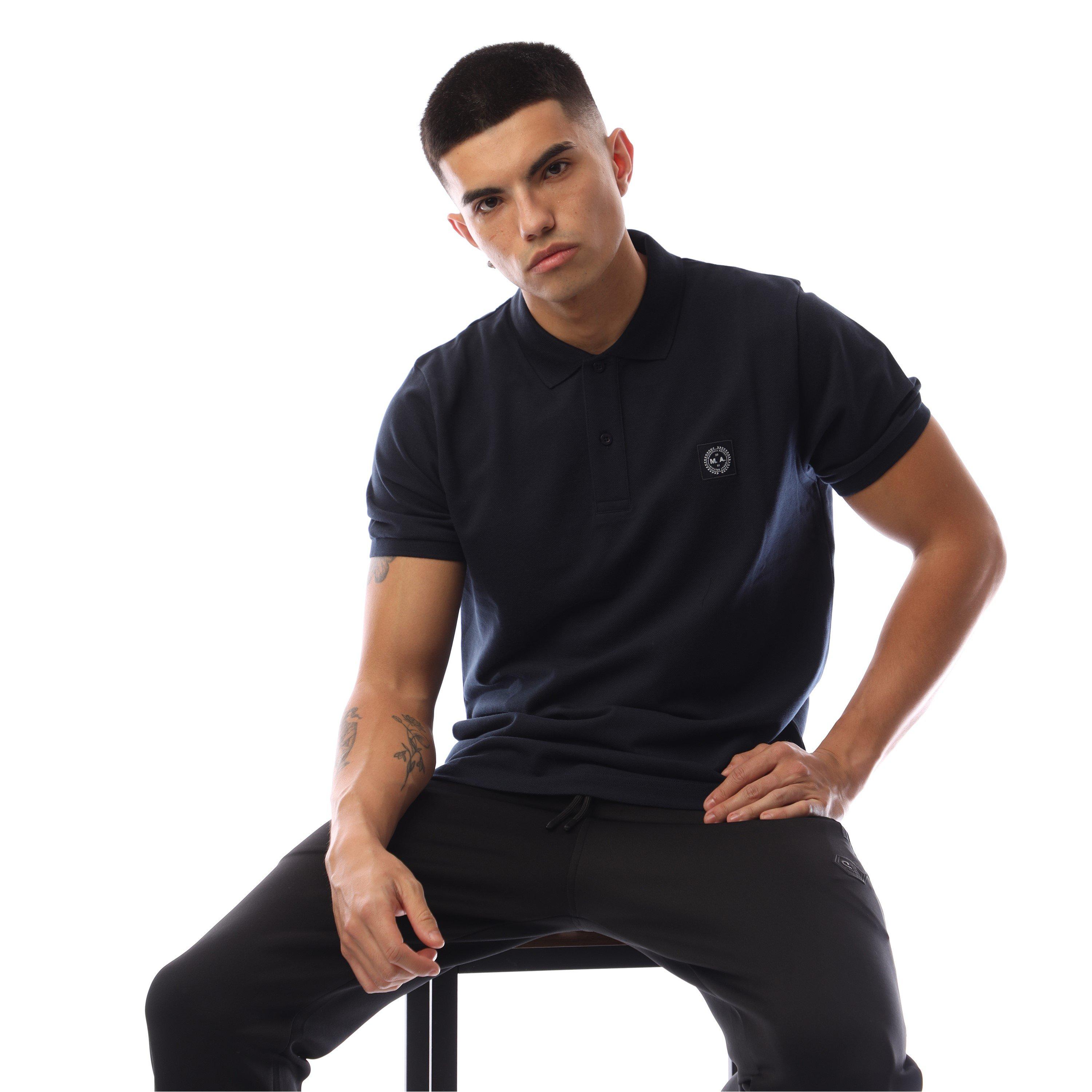 Marine - Marshall Artist - Siren Short-Sleeve Polo Shirt - 4