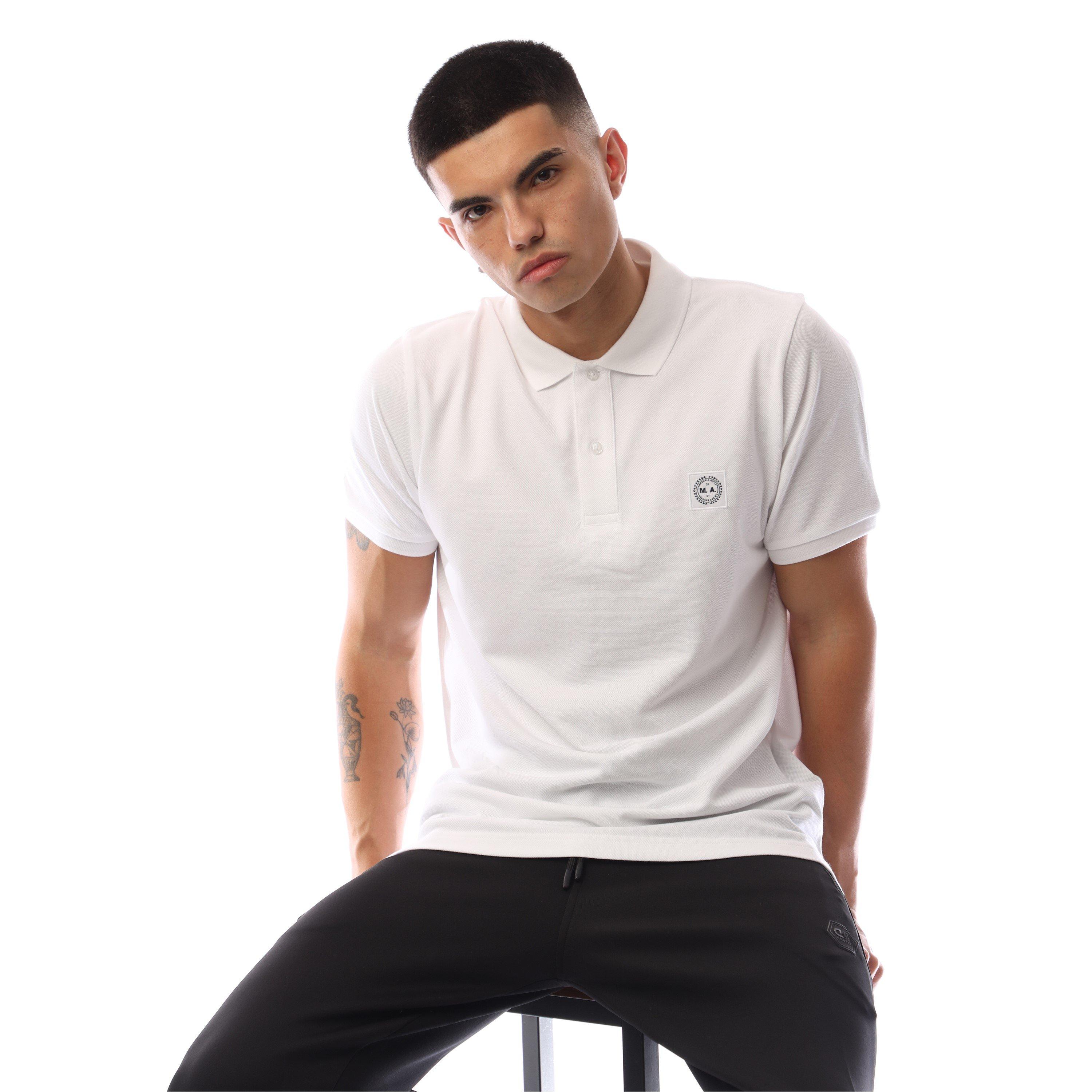 White - Marshall Artist - Men's Siren Short-Sleeve Polo Shirt - 4