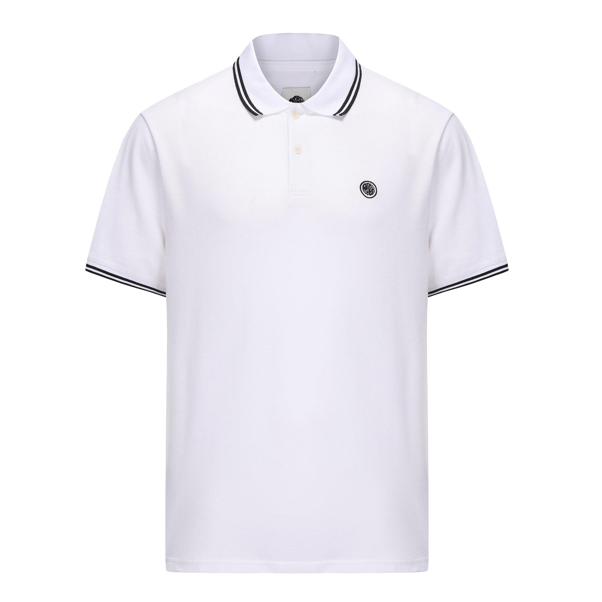 White - Pretty Green - Barton Polo Mens - 1