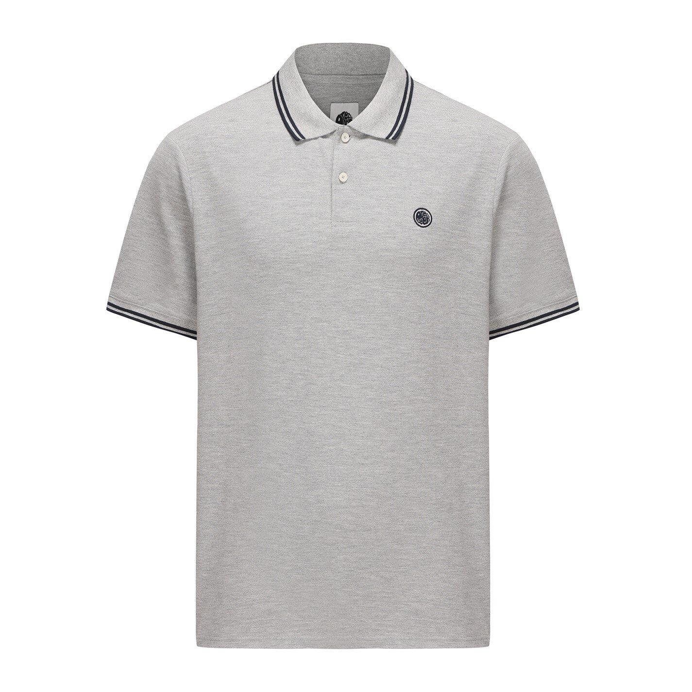 Pretty Green Men's Barton Polo - Grey Marl - Large