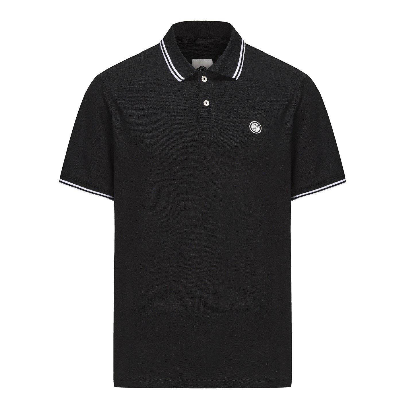 Pretty Green Men's Barton Polo - Black - X Large