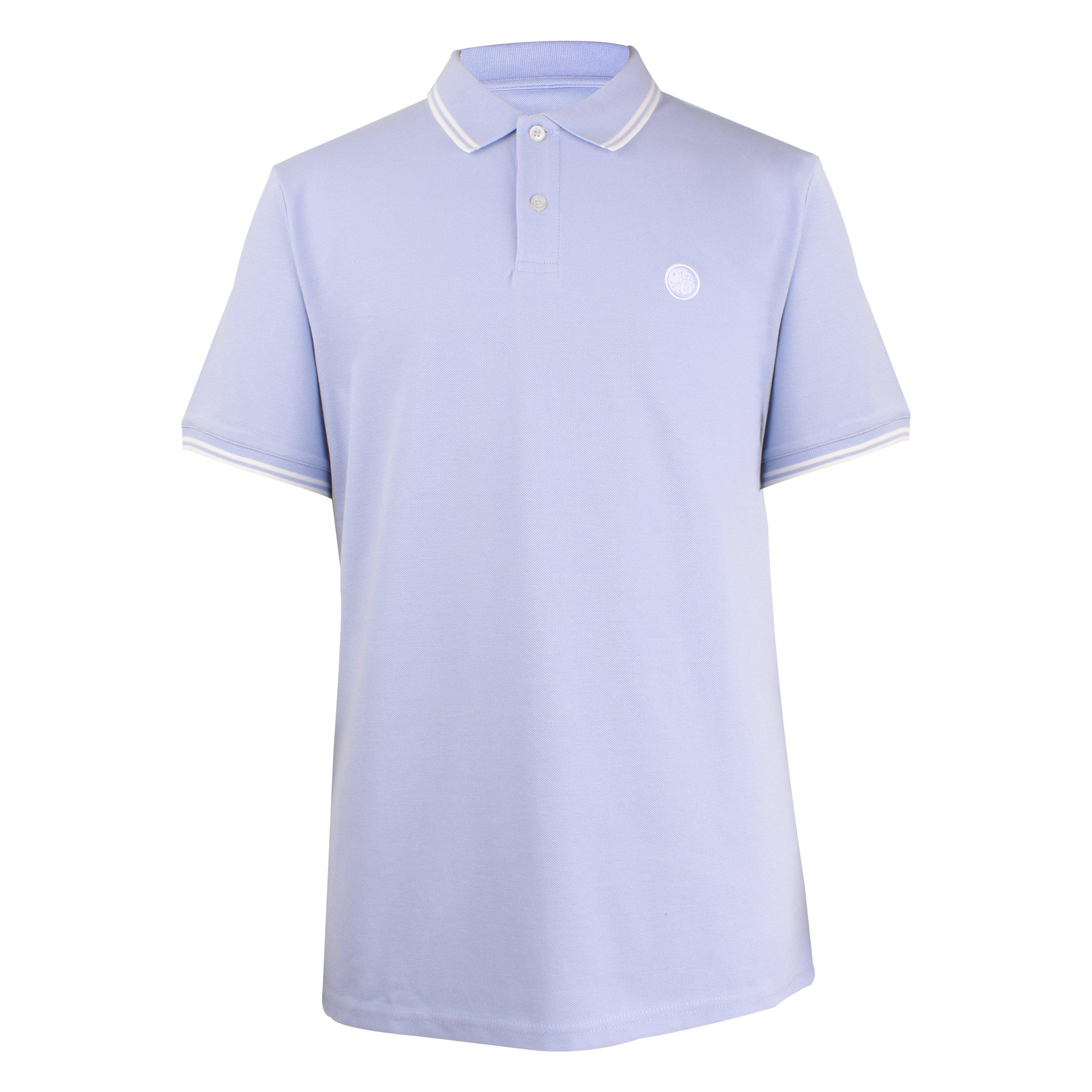 Pretty Green Men's Barton Polo - Pastel Blue - Small
