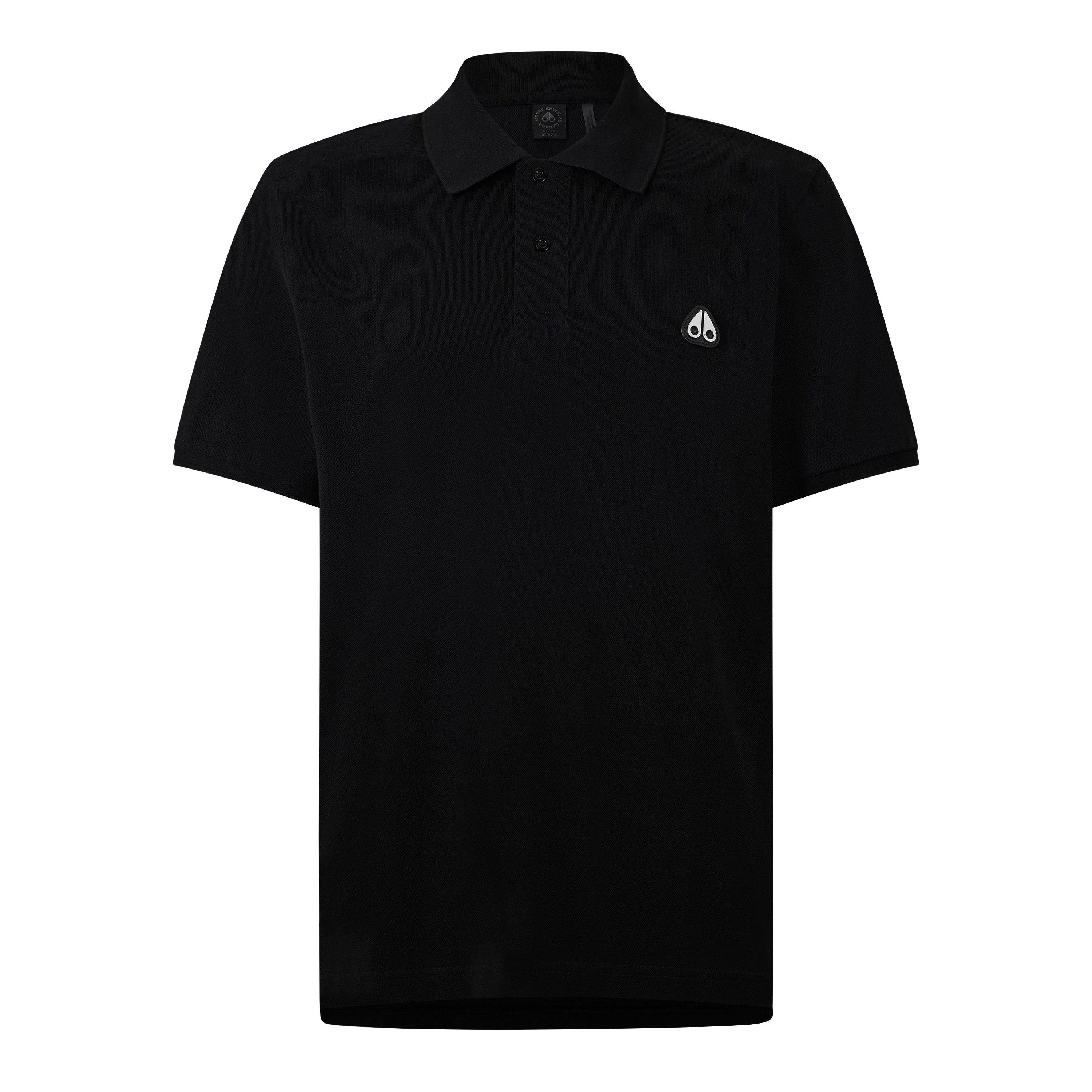 Moose Knuckles Everett Polo Shirt - Black - Medium