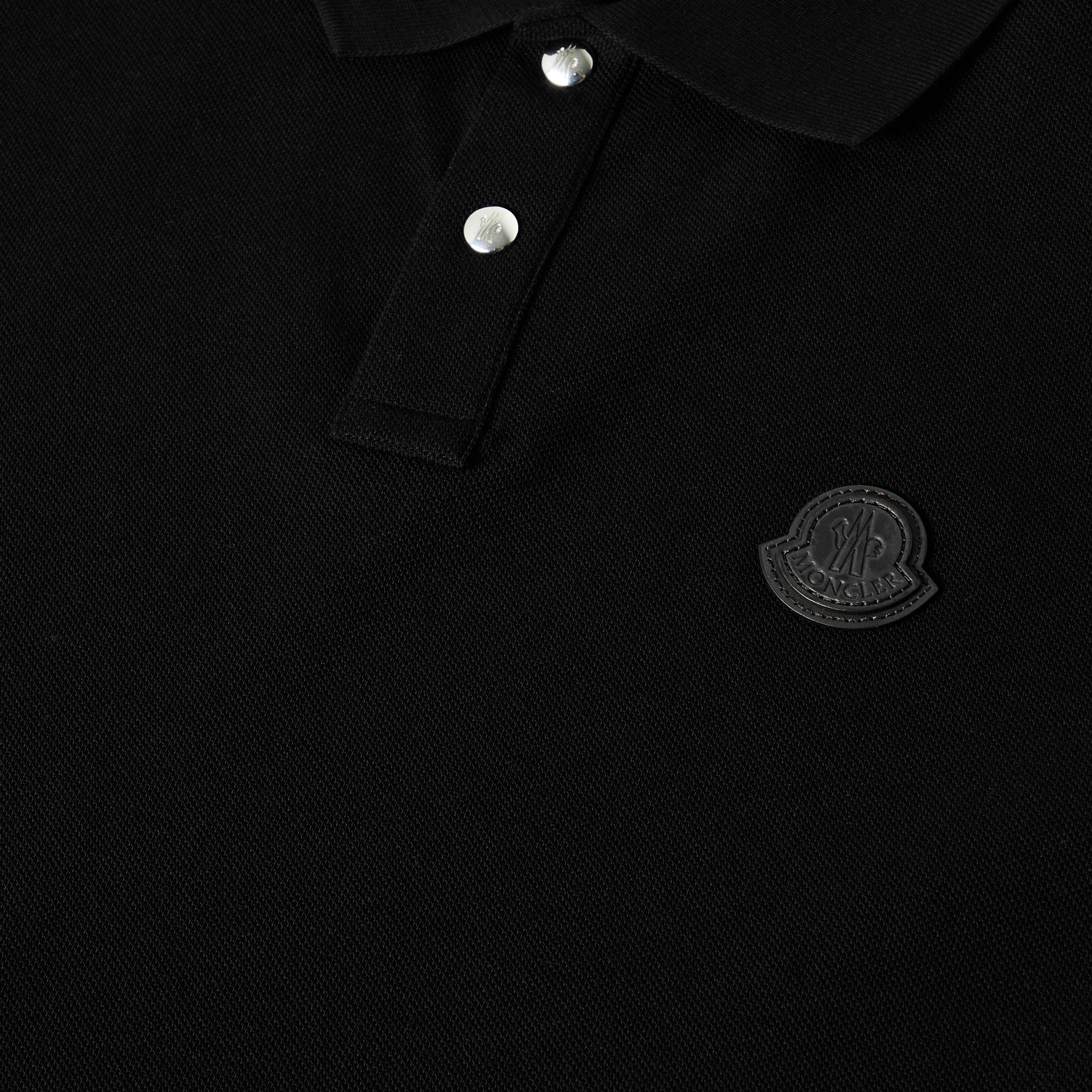 Black 999 - Moncler - Men's Short Sleeve Polo Shirt - 5