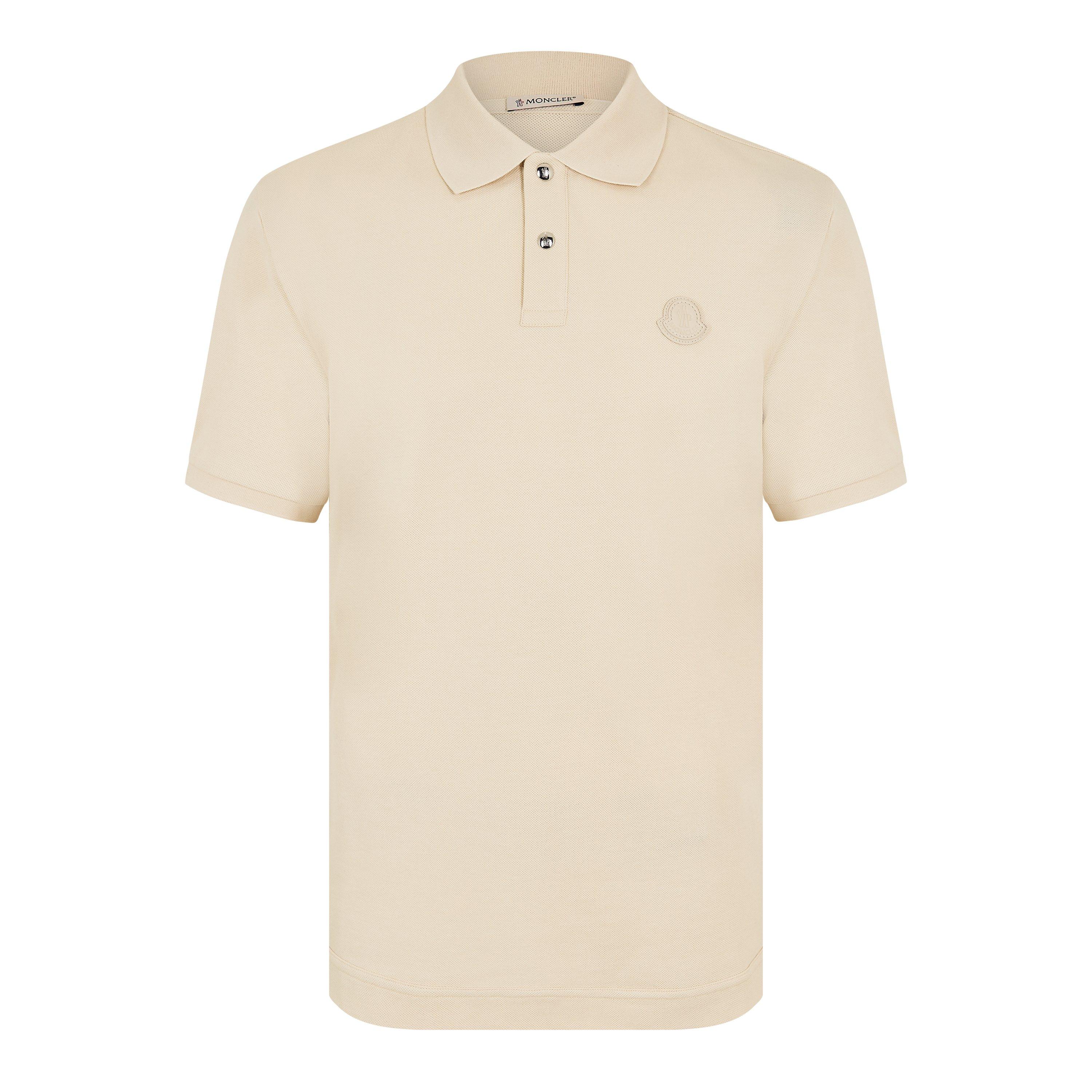 Beige 21L - Moncler - Men's Short Sleeve Polo Shirt - 1
