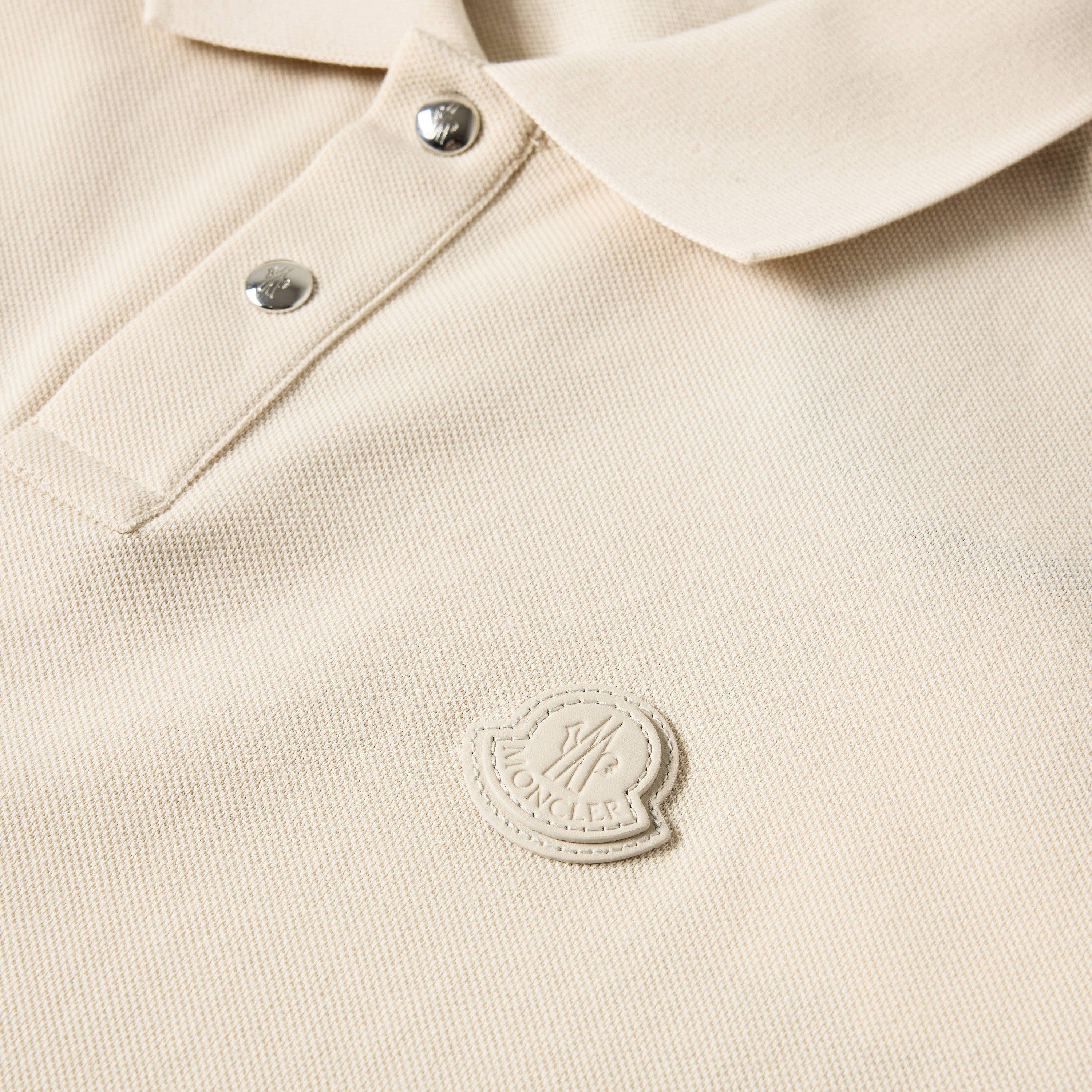 Beige 21L - Moncler - Men's Short Sleeve Polo Shirt - 3