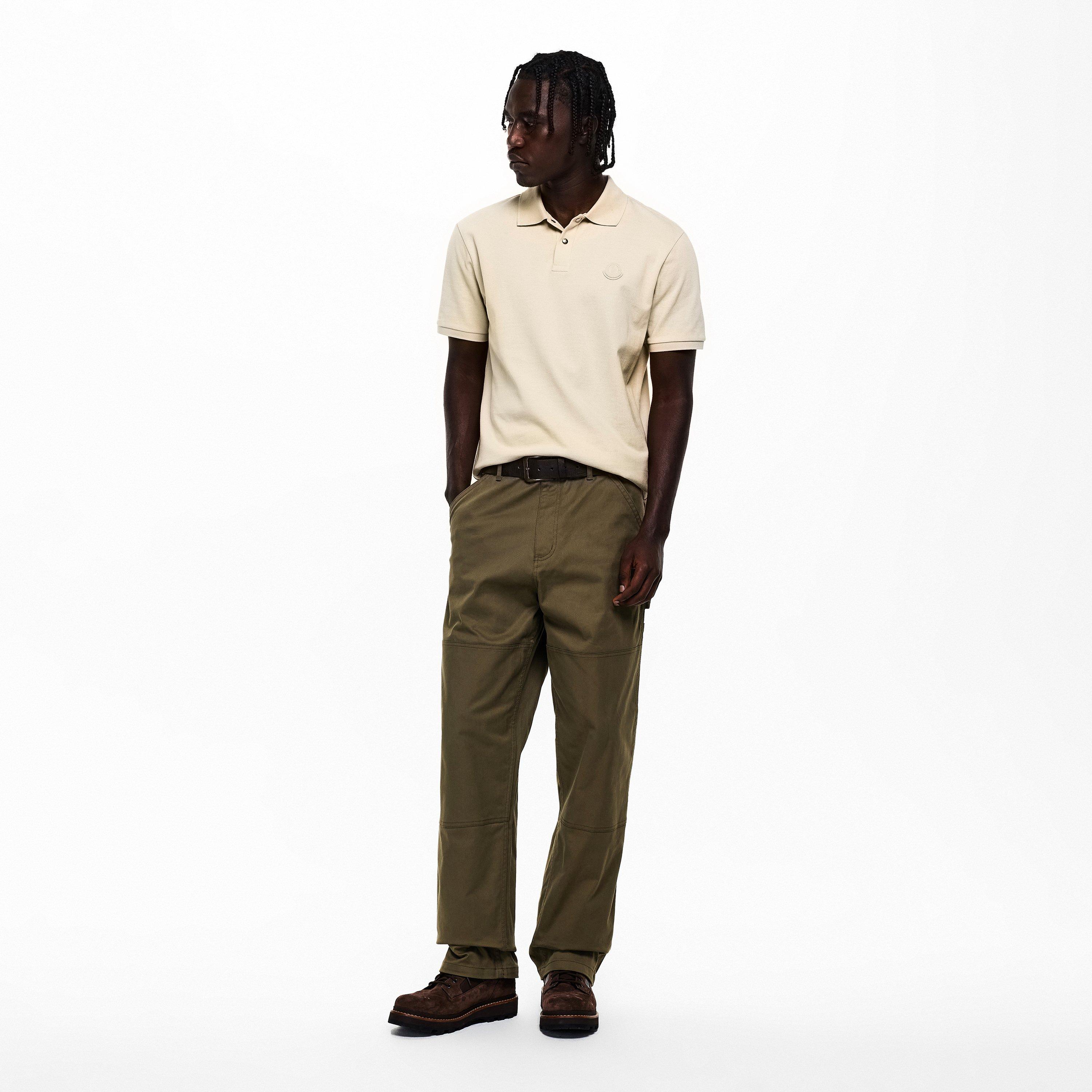 Beige 21L - Moncler - Men's Short Sleeve Polo Shirt - 6