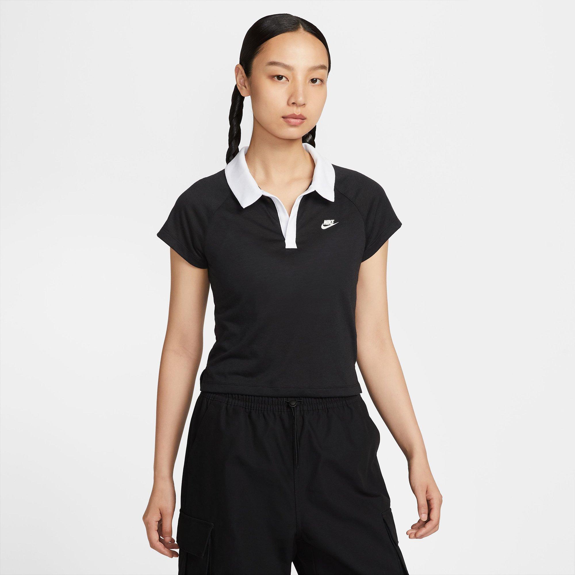 Blk/White/Sail - Nike - Sportswear Womens Slim Retro Polo Shirt - 6