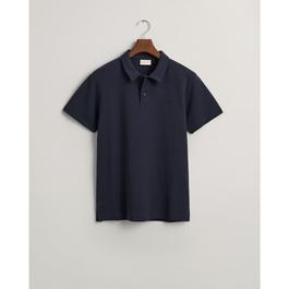 Gant WAFFLE TEXTURE SS-PIQUE DOVE BLUE S