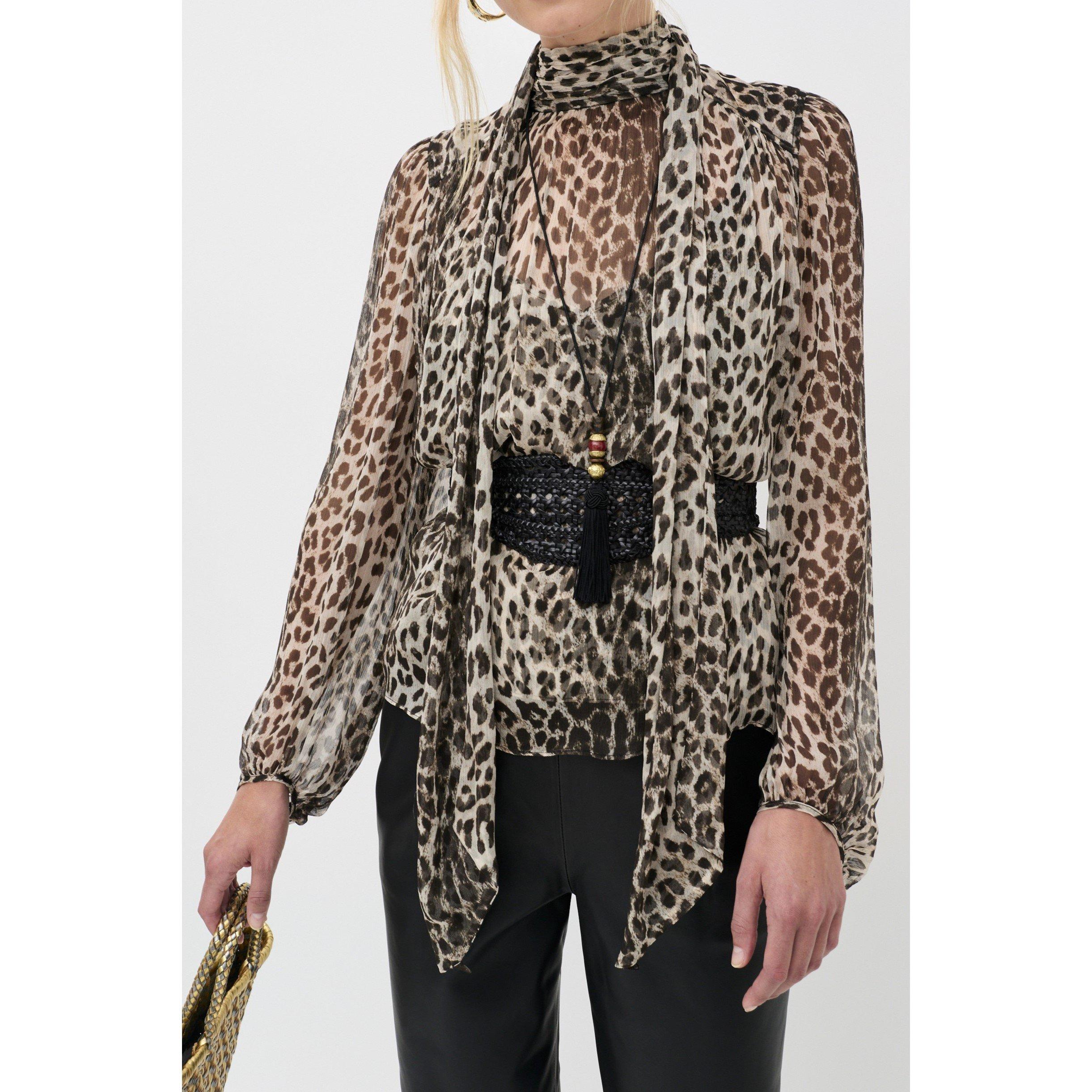 Nina Lp Mocha - RIXO - Women's Rya Top Long Sleeve Blouse - 3