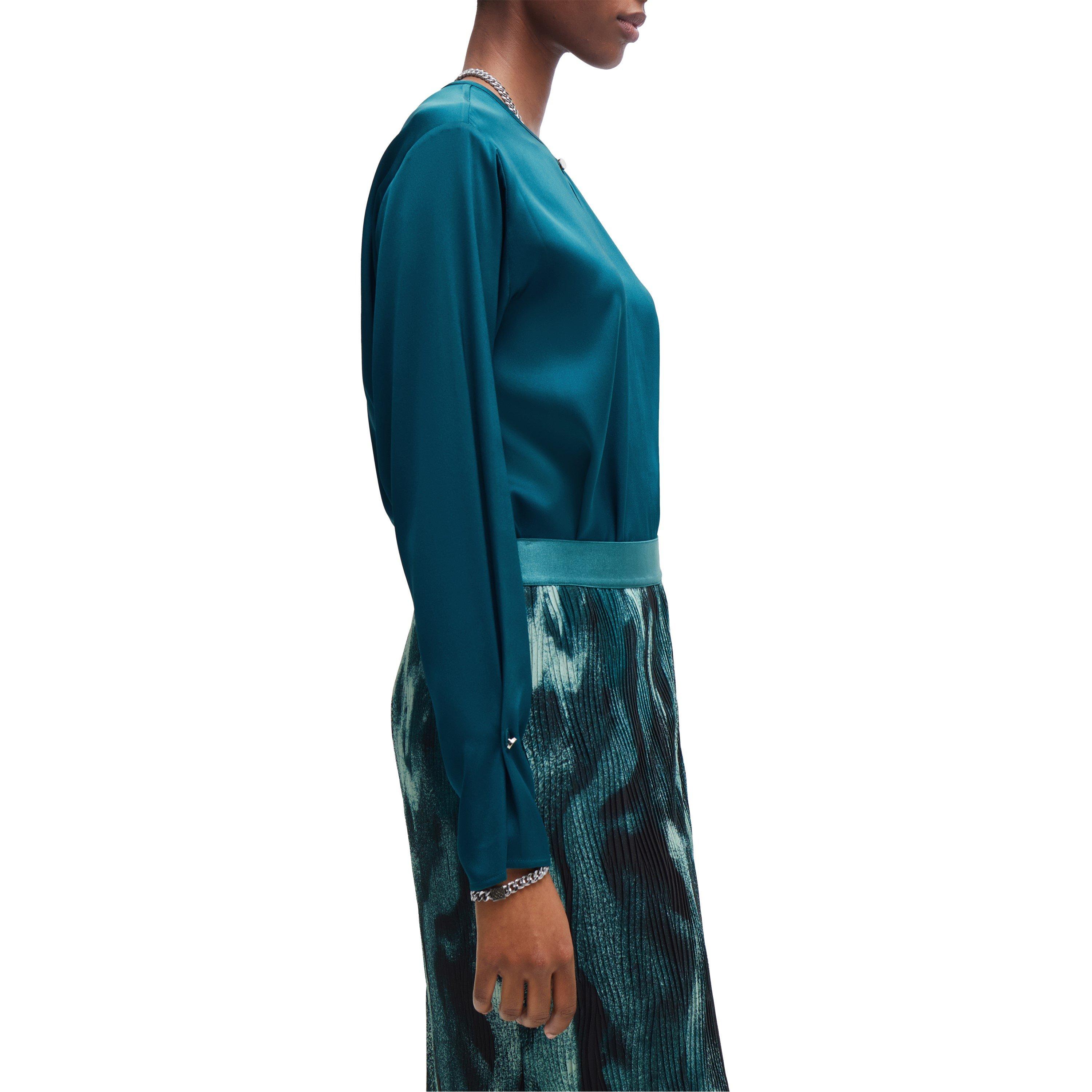 Open Green - Boss - Women's Binalea Long-Sleeve Blouse - 5