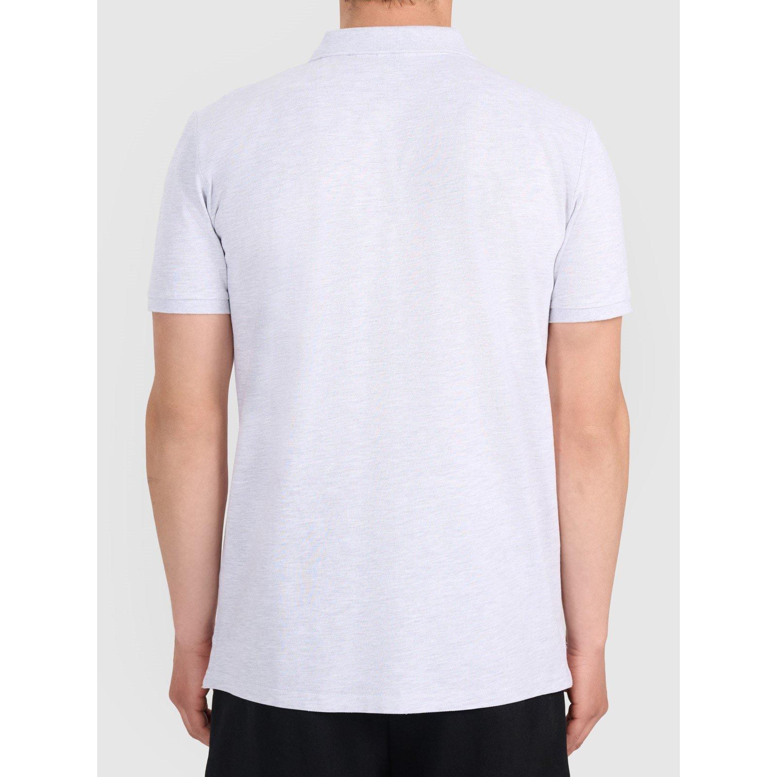 Grey - 4F - Men's Cotton Short Sleeve Polo Shirt - 2