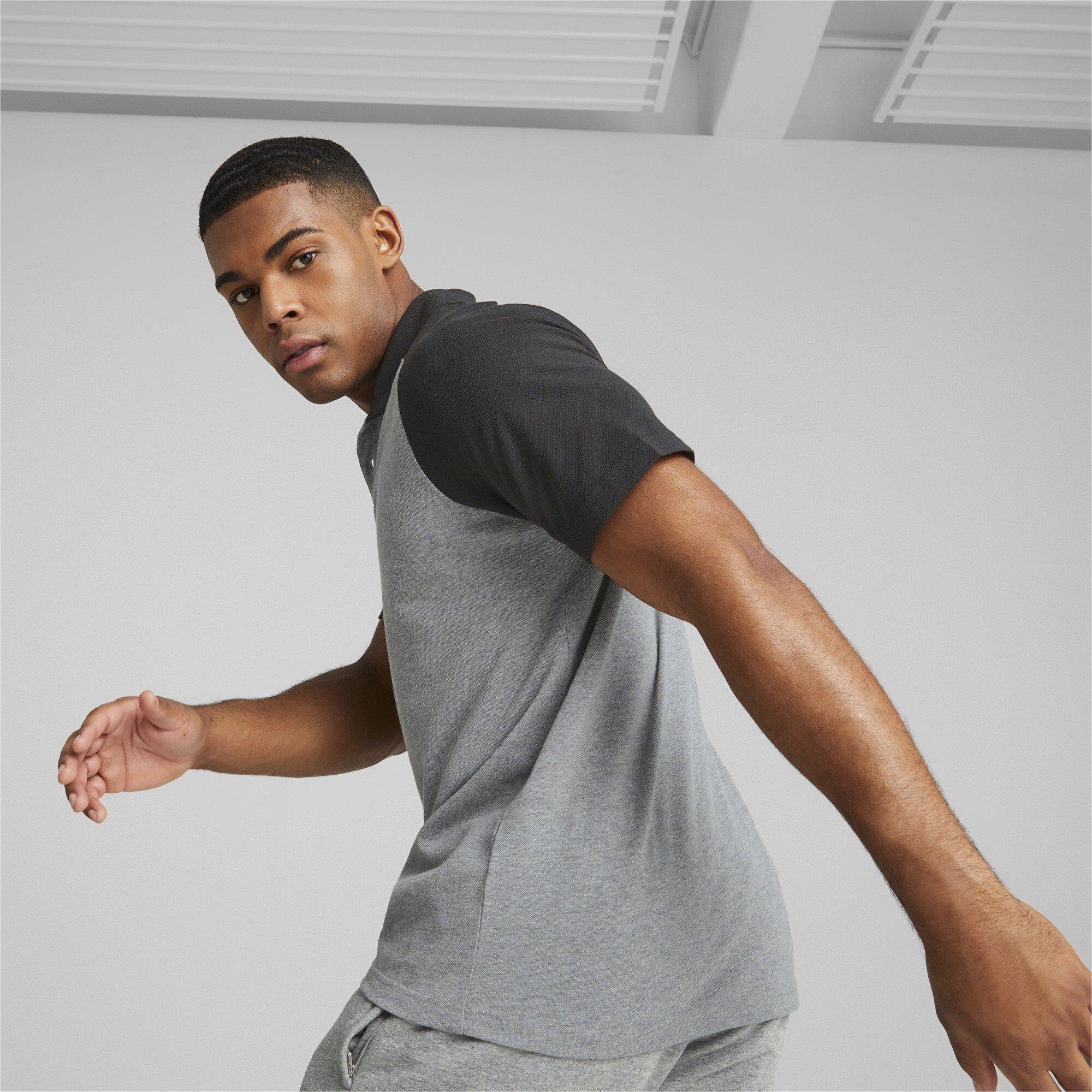 Medium Gray - Puma - Puma Teamcup Casuals Polo Shirt Mens - 4