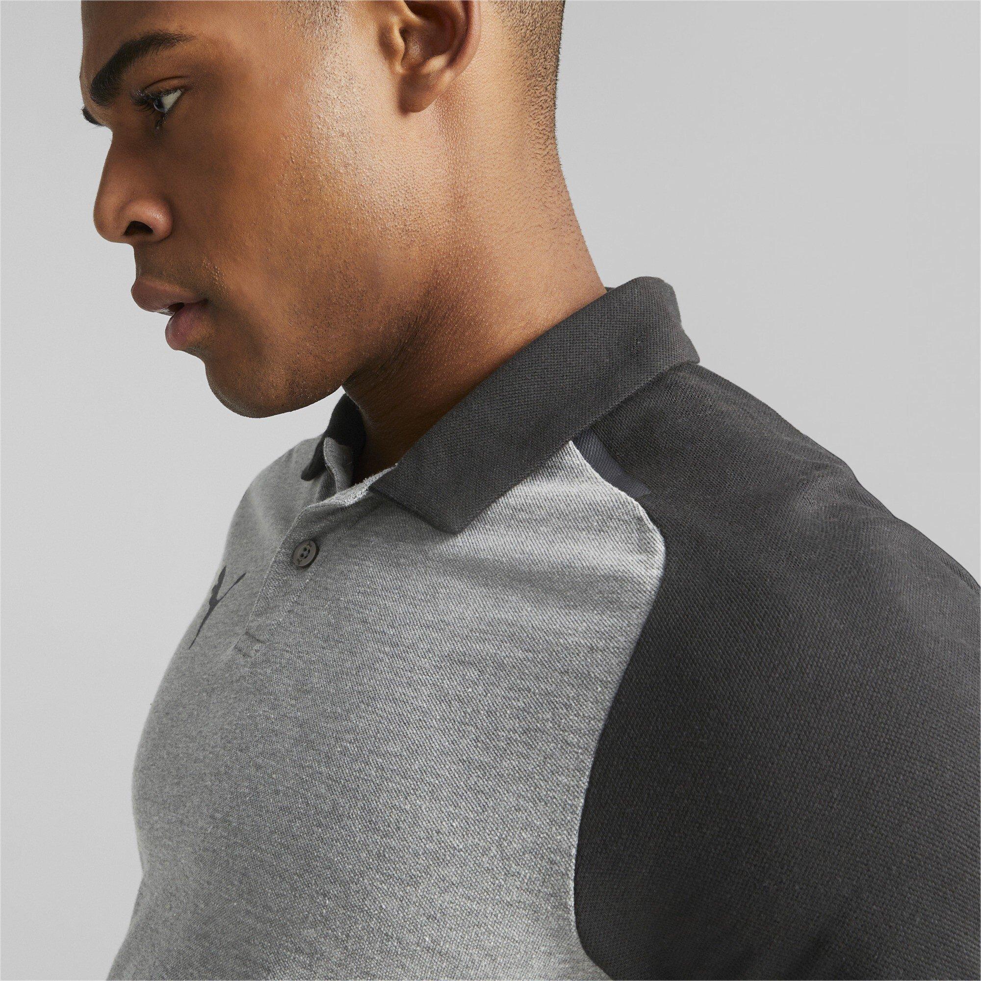 Medium Gray - Puma - Puma Teamcup Casuals Polo Shirt Mens - 5